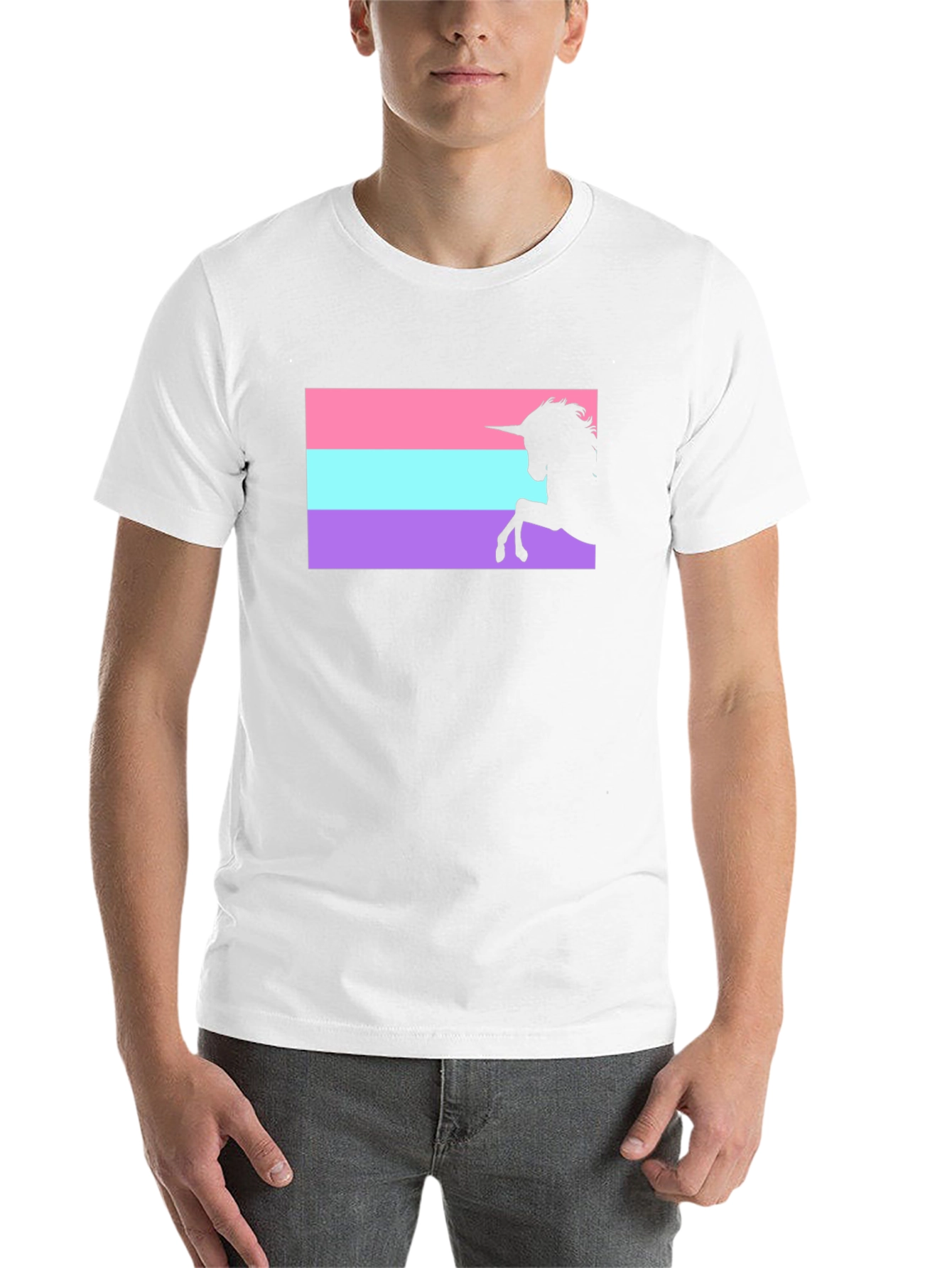 Black Unicorn Genderfluid Pride T-Shirt view 14