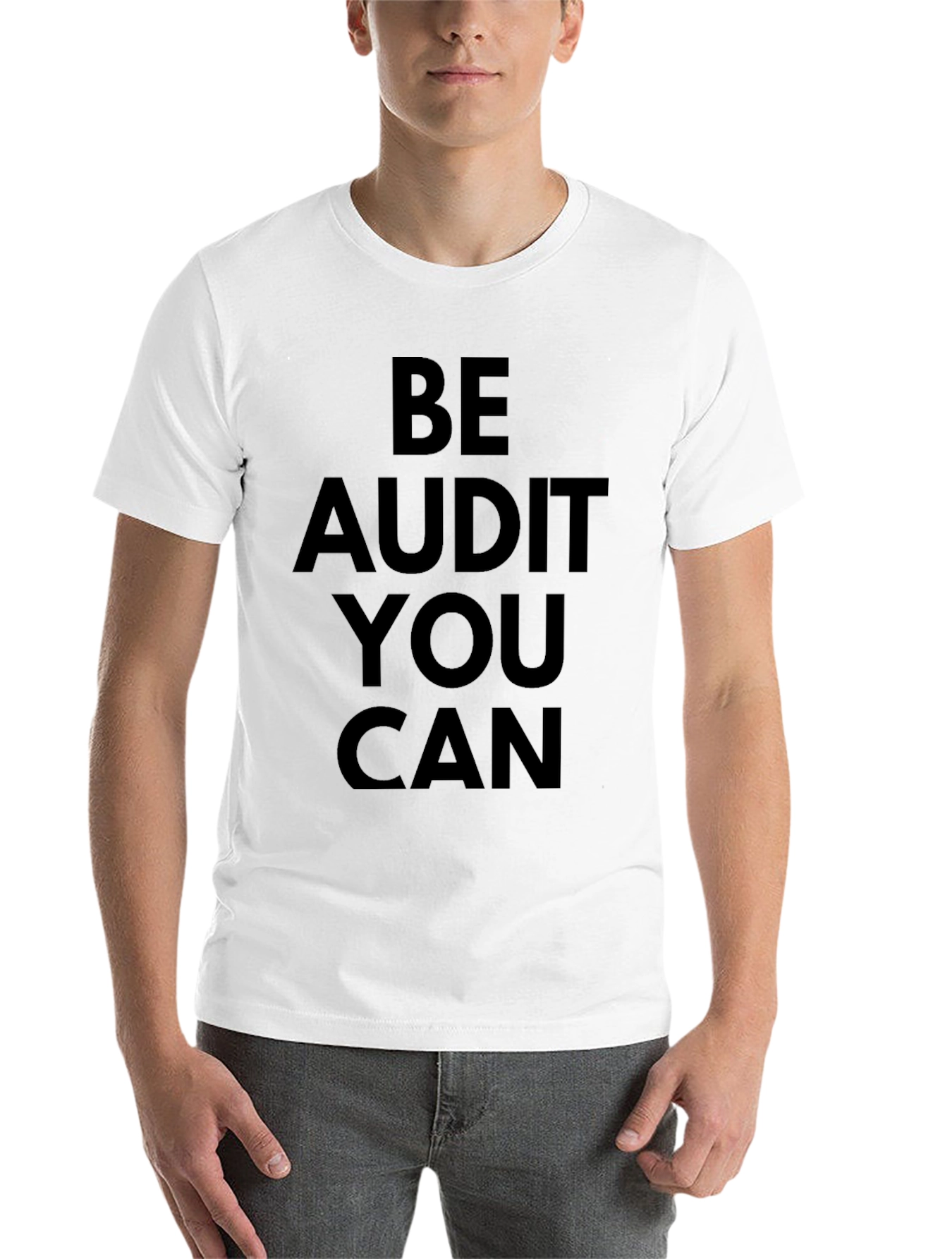 Black Be Audit You Can Funny Black T-Shirt view 14