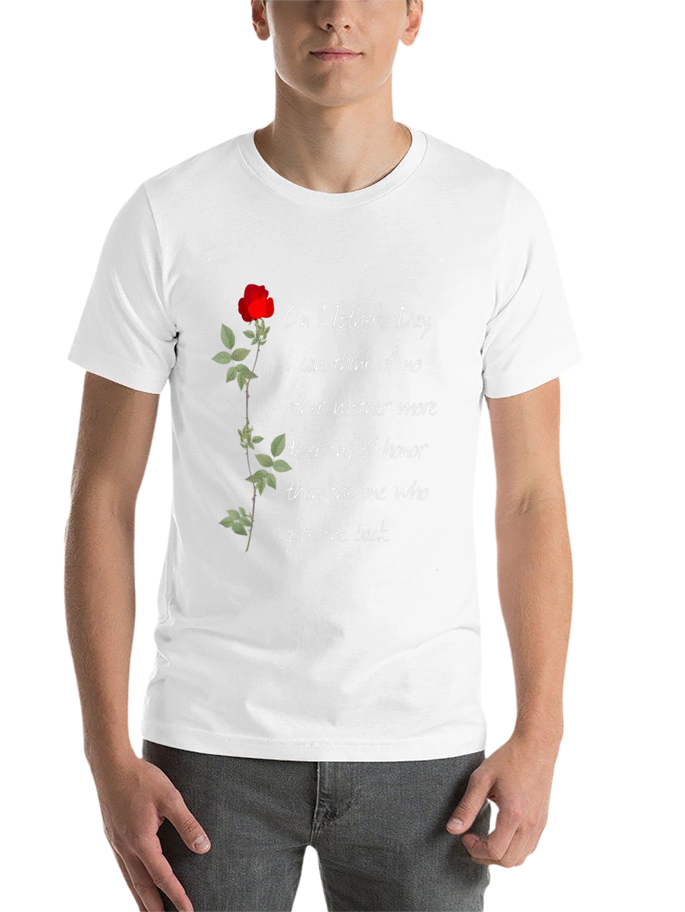 Black Mother's Day Rose T-Shirt view 14