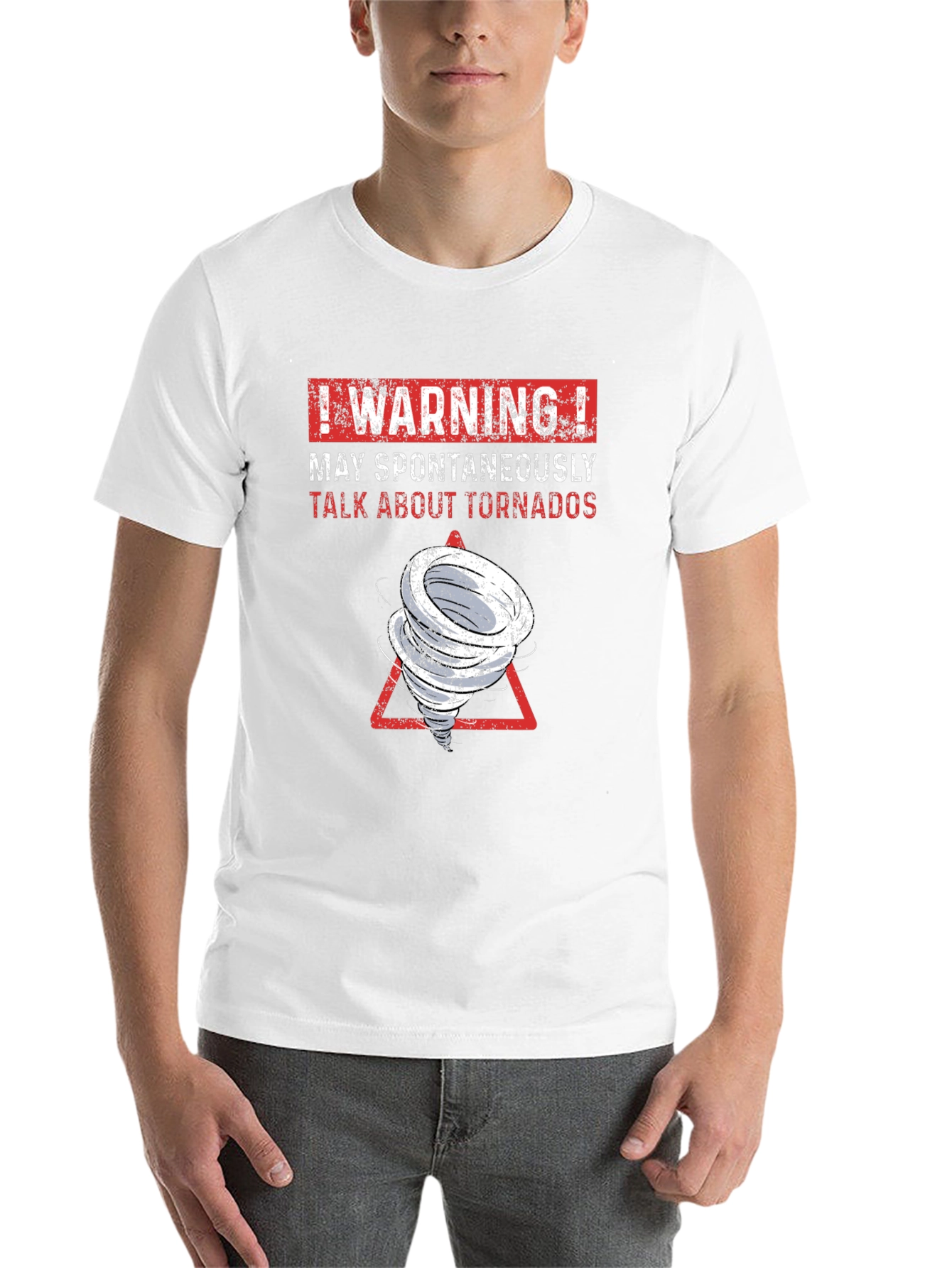 Black Tornado Humor Graphic T-Shirt view 14
