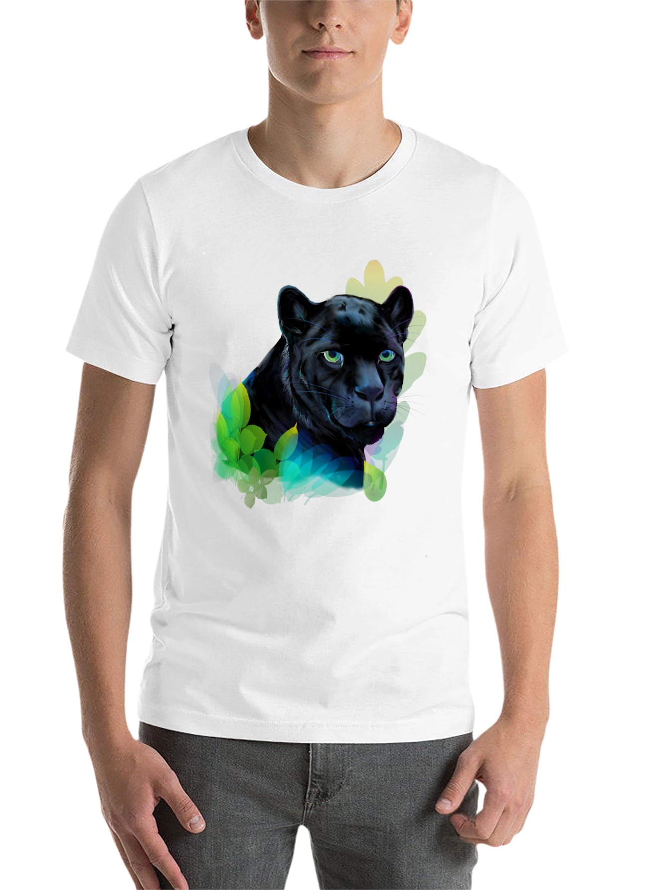 Black Black Panther Graphic Tee - Men's Short Sleeve view 14