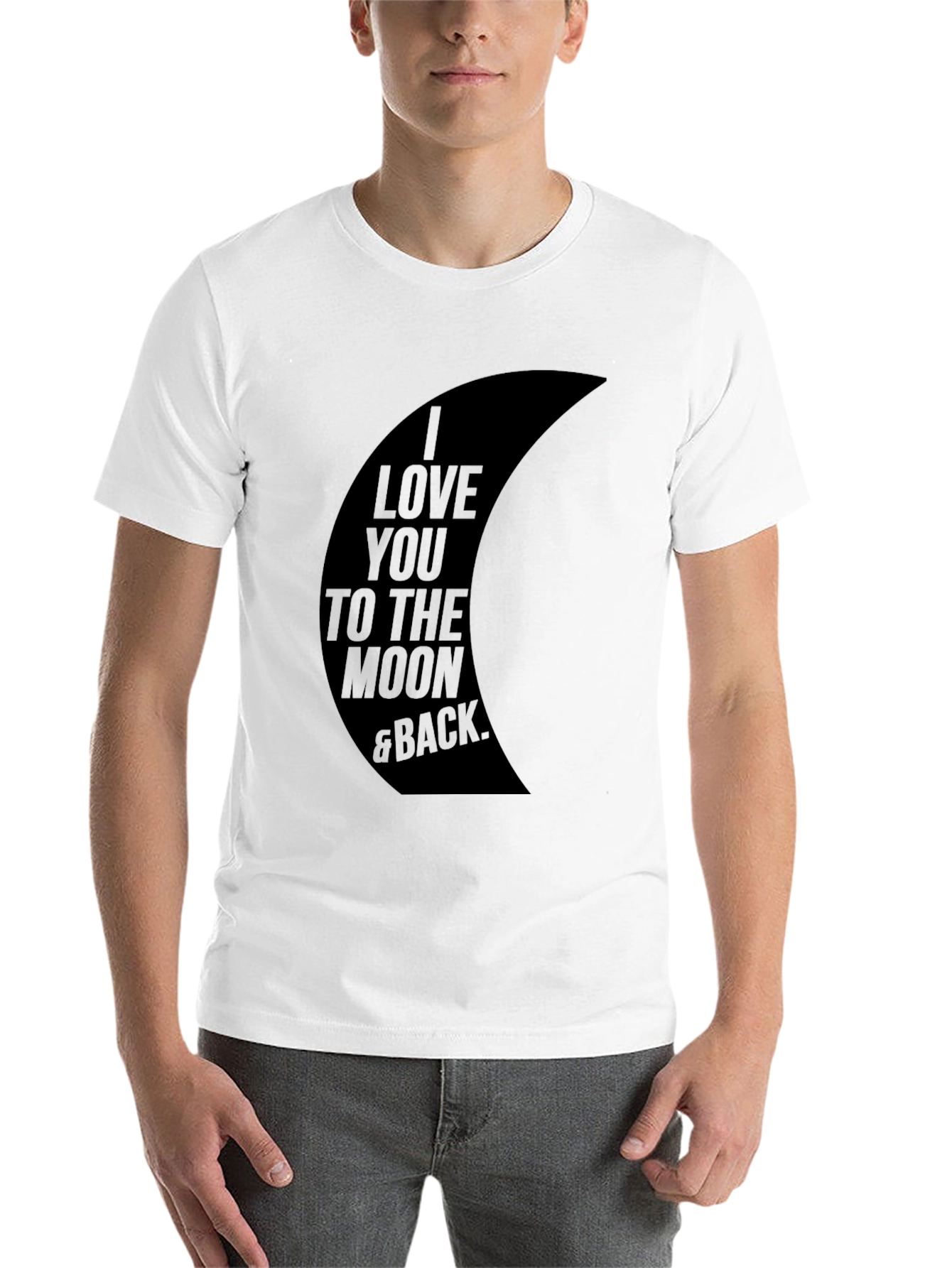 Black I Love You to the Moon & Back Graphic Tee - Black view 14