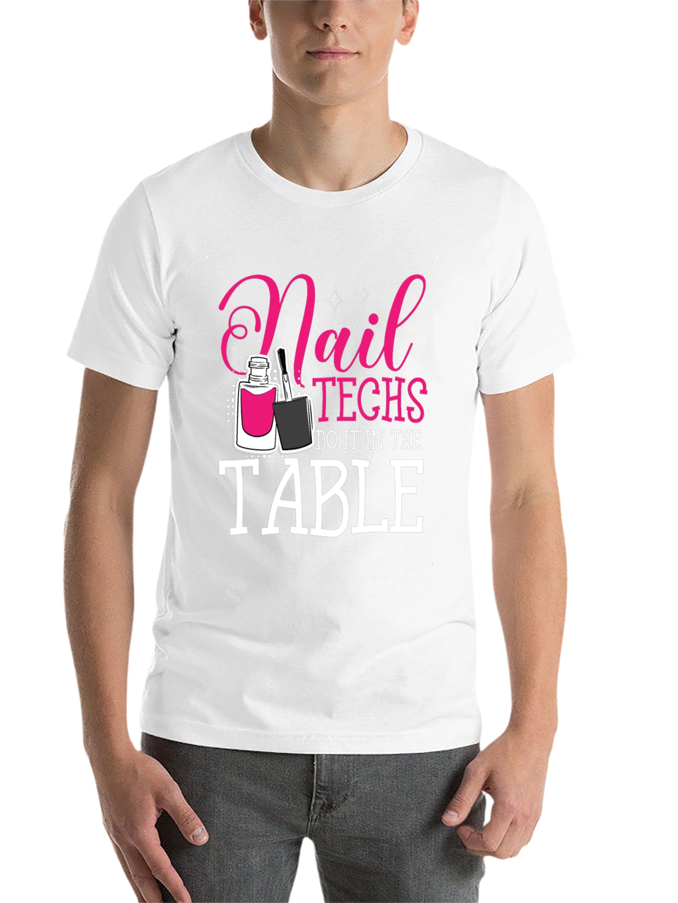 Black Nail Techs Do It in the Table T-Shirt view 14