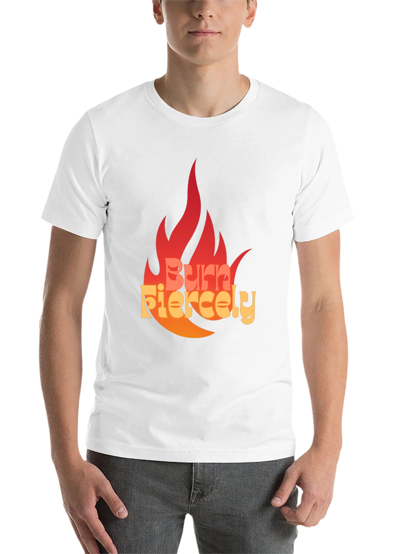 Black Burn Fiercely Graphic T-Shirt - Bold Statement Tee view 14