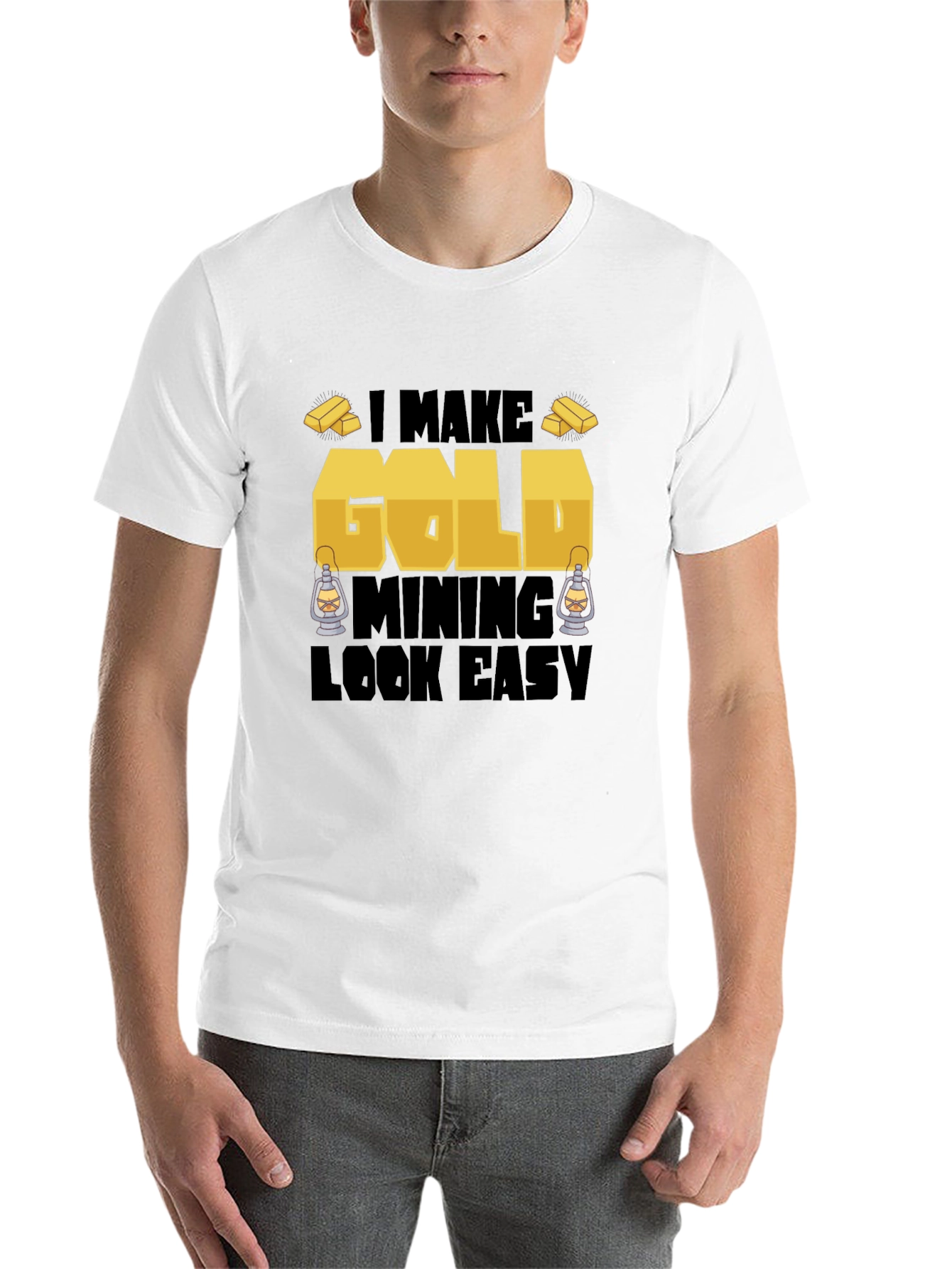 Black Gold Mining T-Shirt - Funny Miner Tee view 14