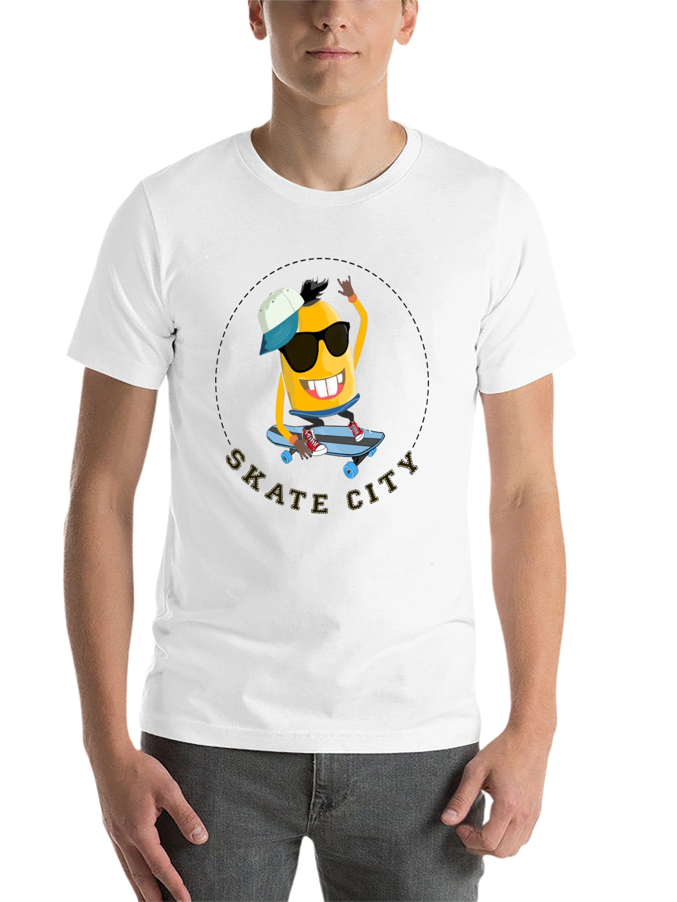 Black Skate City Minion T-Shirt - Cool Black Tee view 14