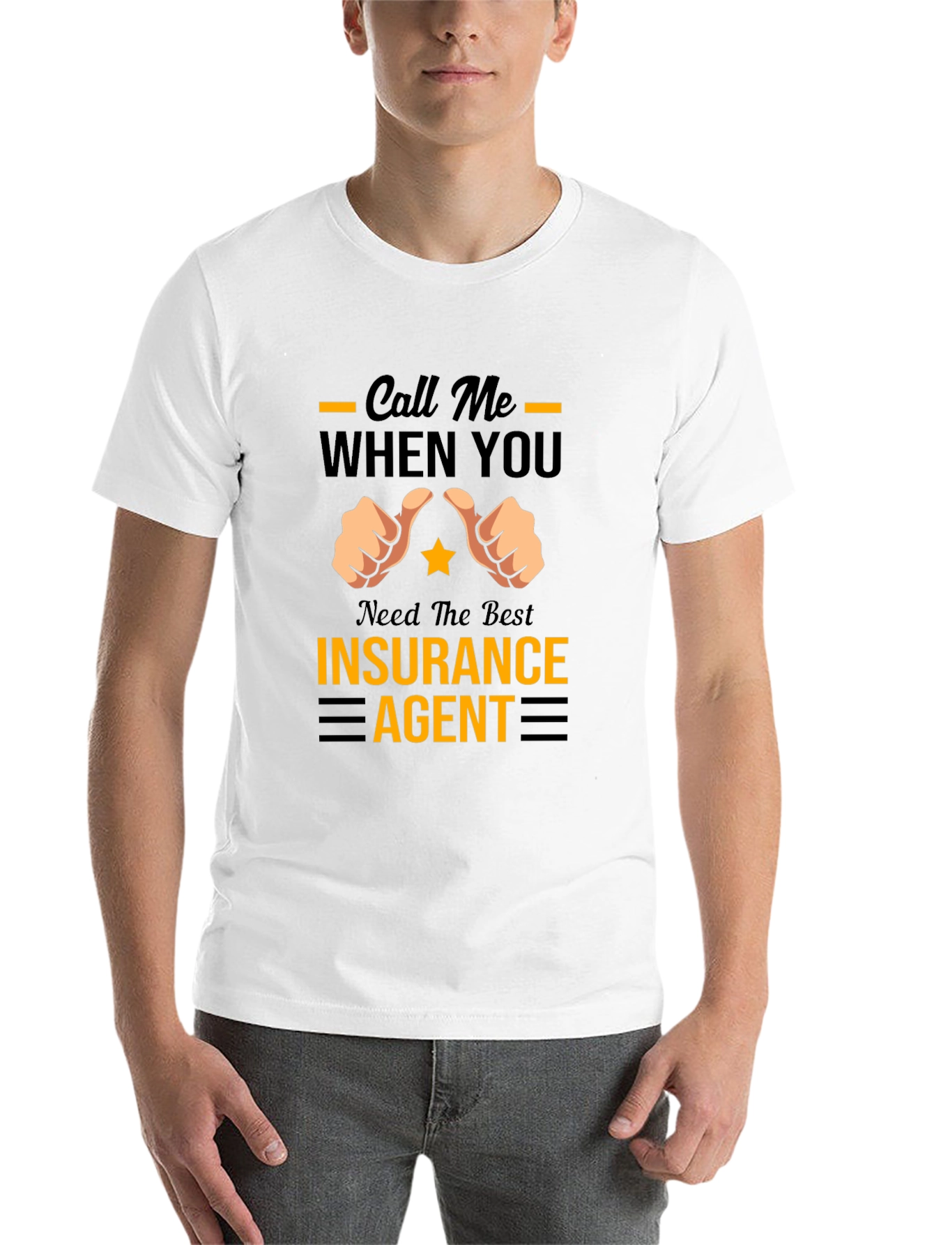 Black Insurance Agent Graphic Tee view 14