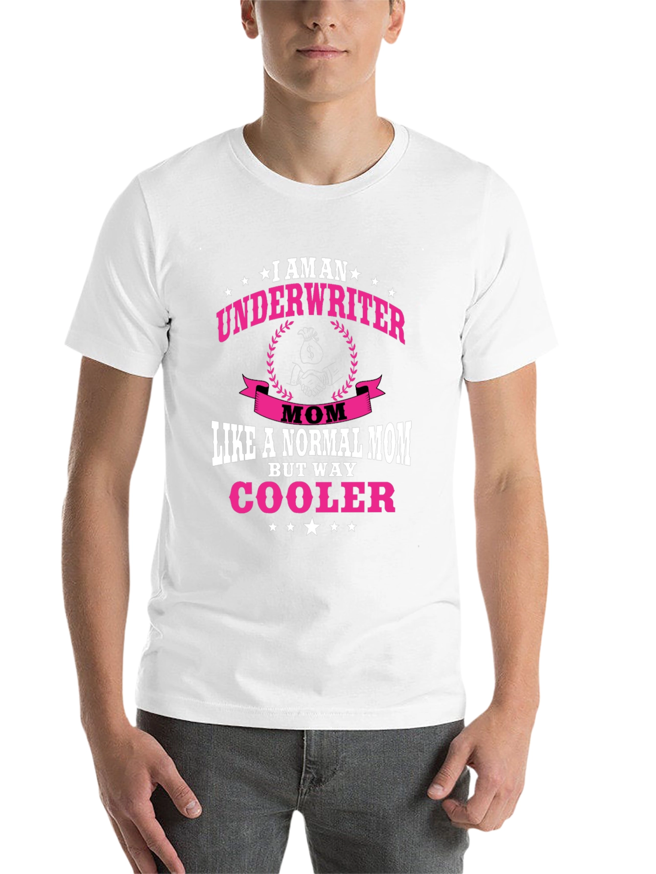 Black Underwriter Mom T-Shirt - Way Cooler Than Normal! view 14
