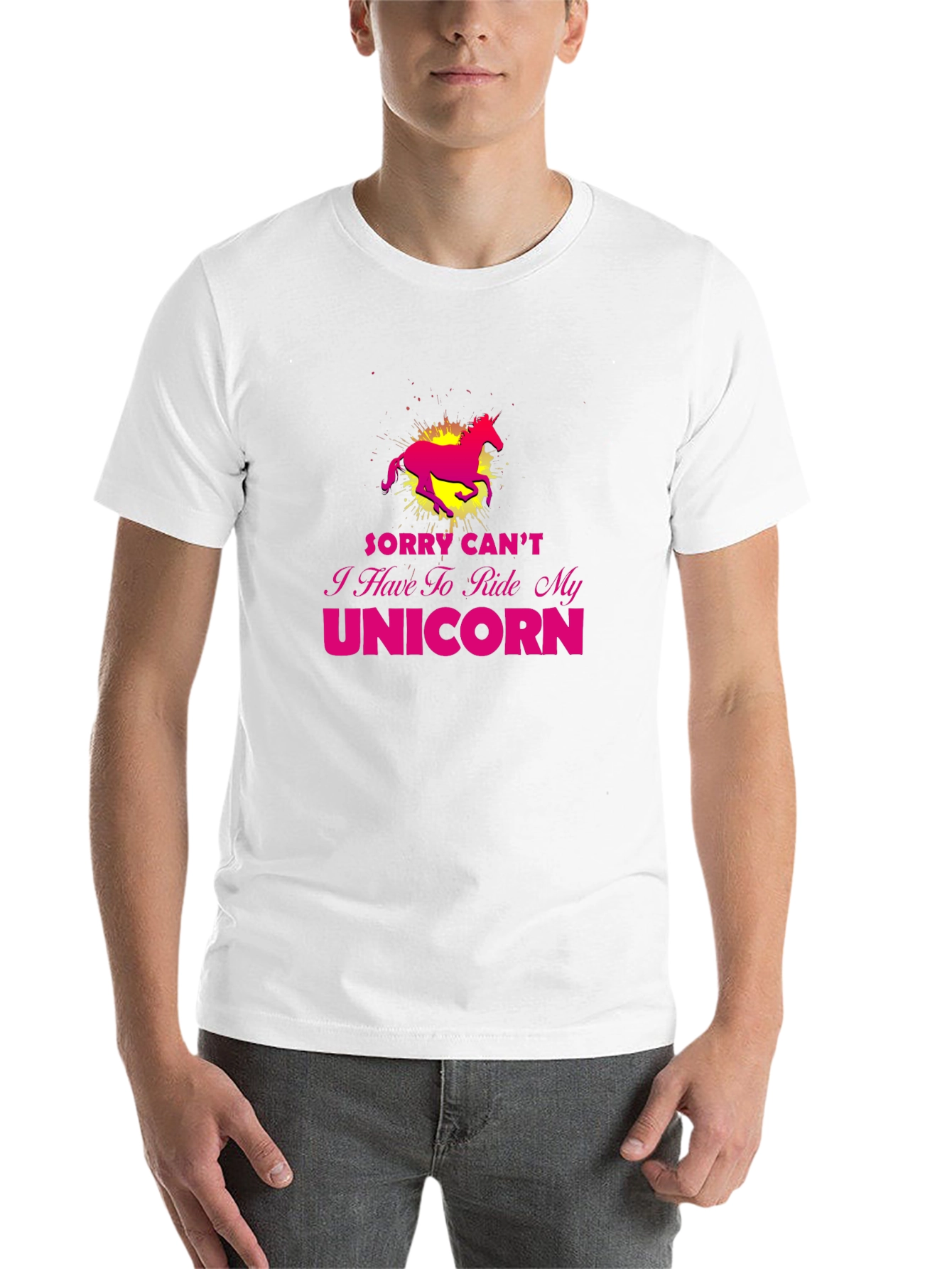 Black Unicorn Ride T-Shirt - Sorry Can't view 14