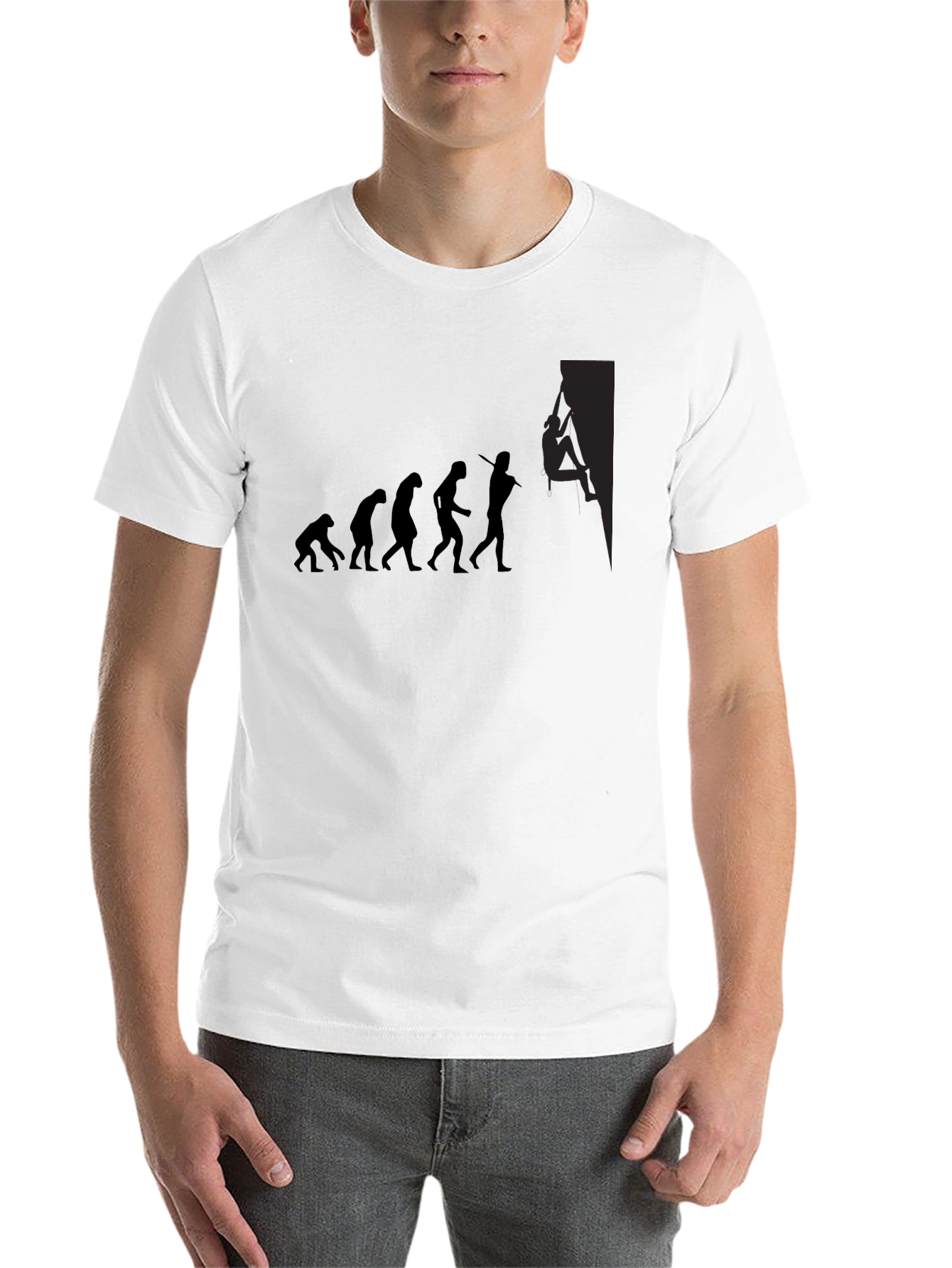 Black Evolution to Climber Men's T-Shirt view 14
