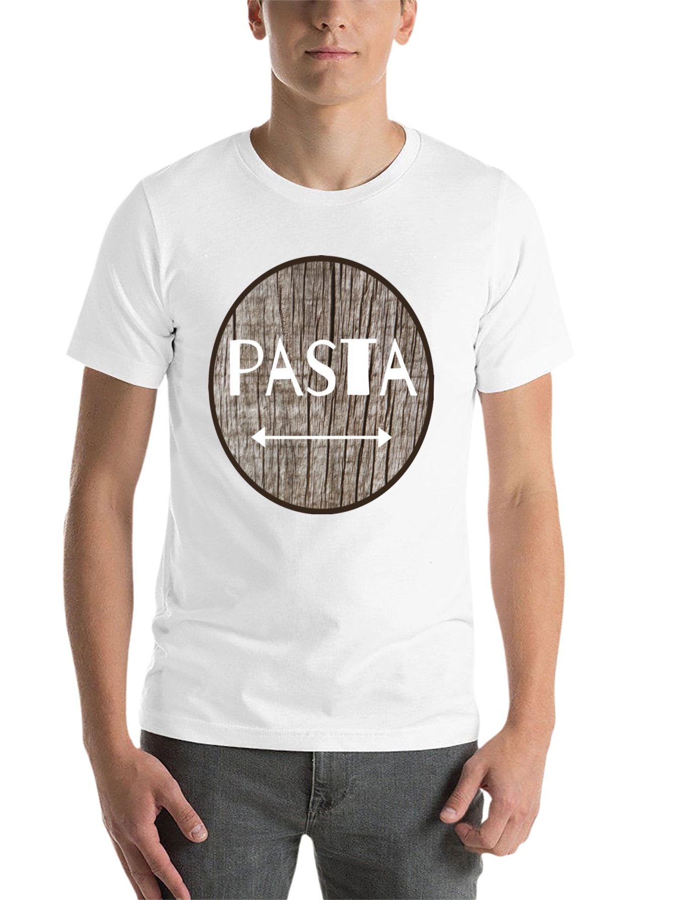Black Pasta Arrow T-Shirt - Funny Foodie Tee view 14