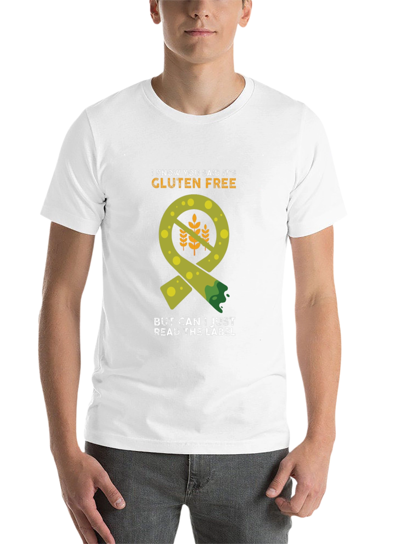 Gluten-Free Label Humor T-Shirt - 14