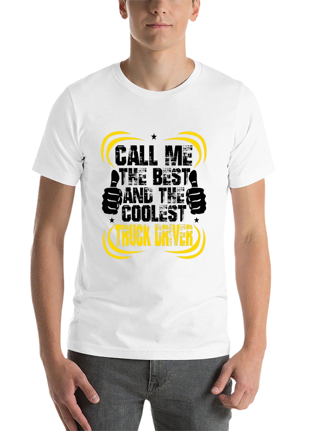 Black Coolest Truck Driver Black T-Shirt view 14