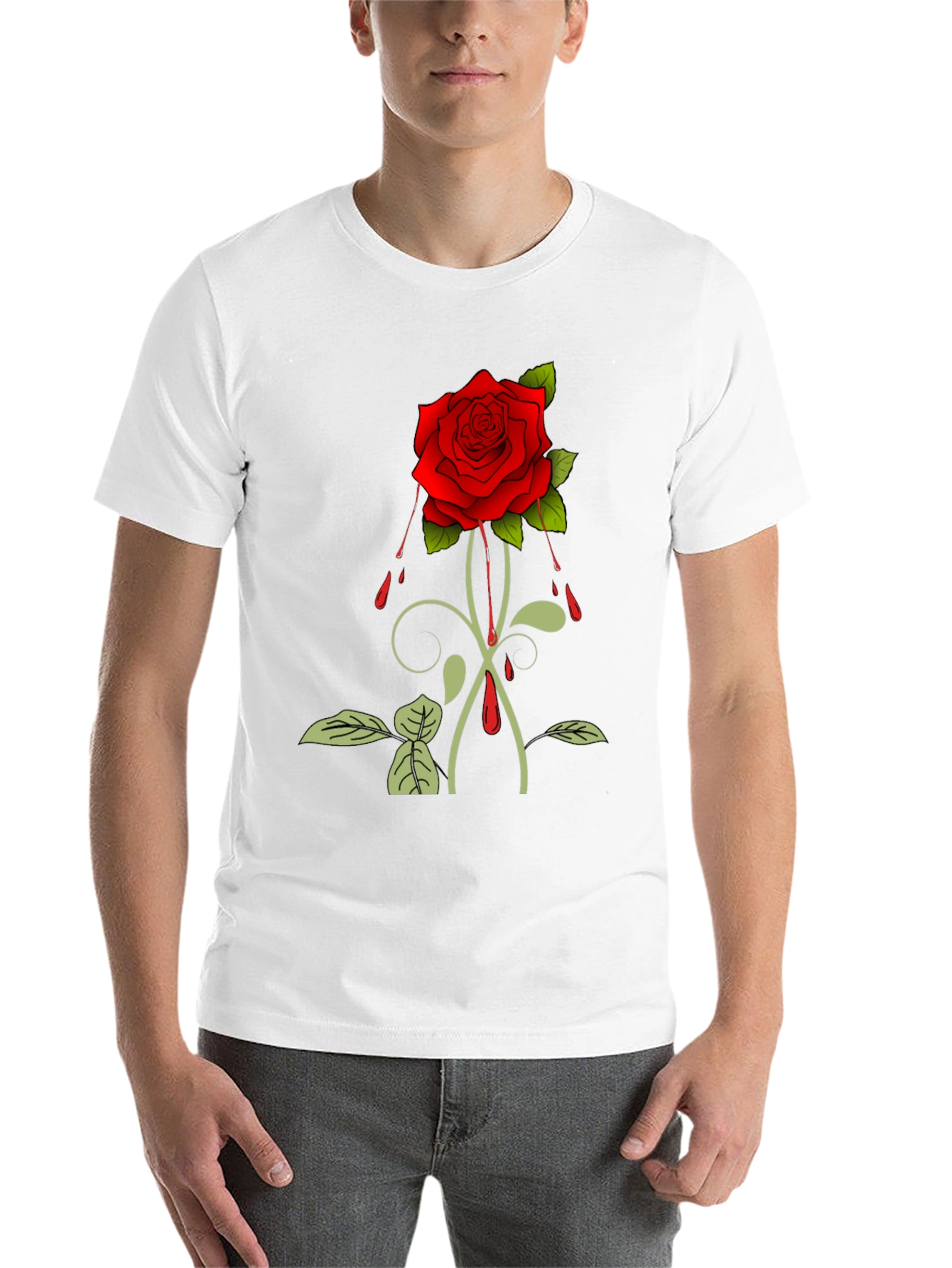 Black Rose Graphic T-Shirt - Black view 14