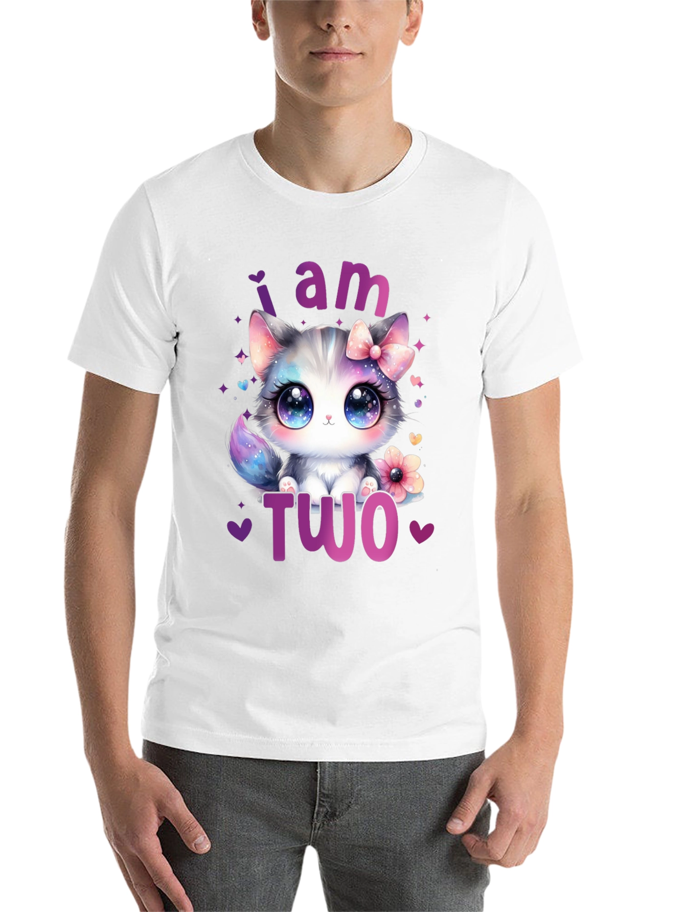 I am Two Cute Kitten Birthday T-Shirt - 14