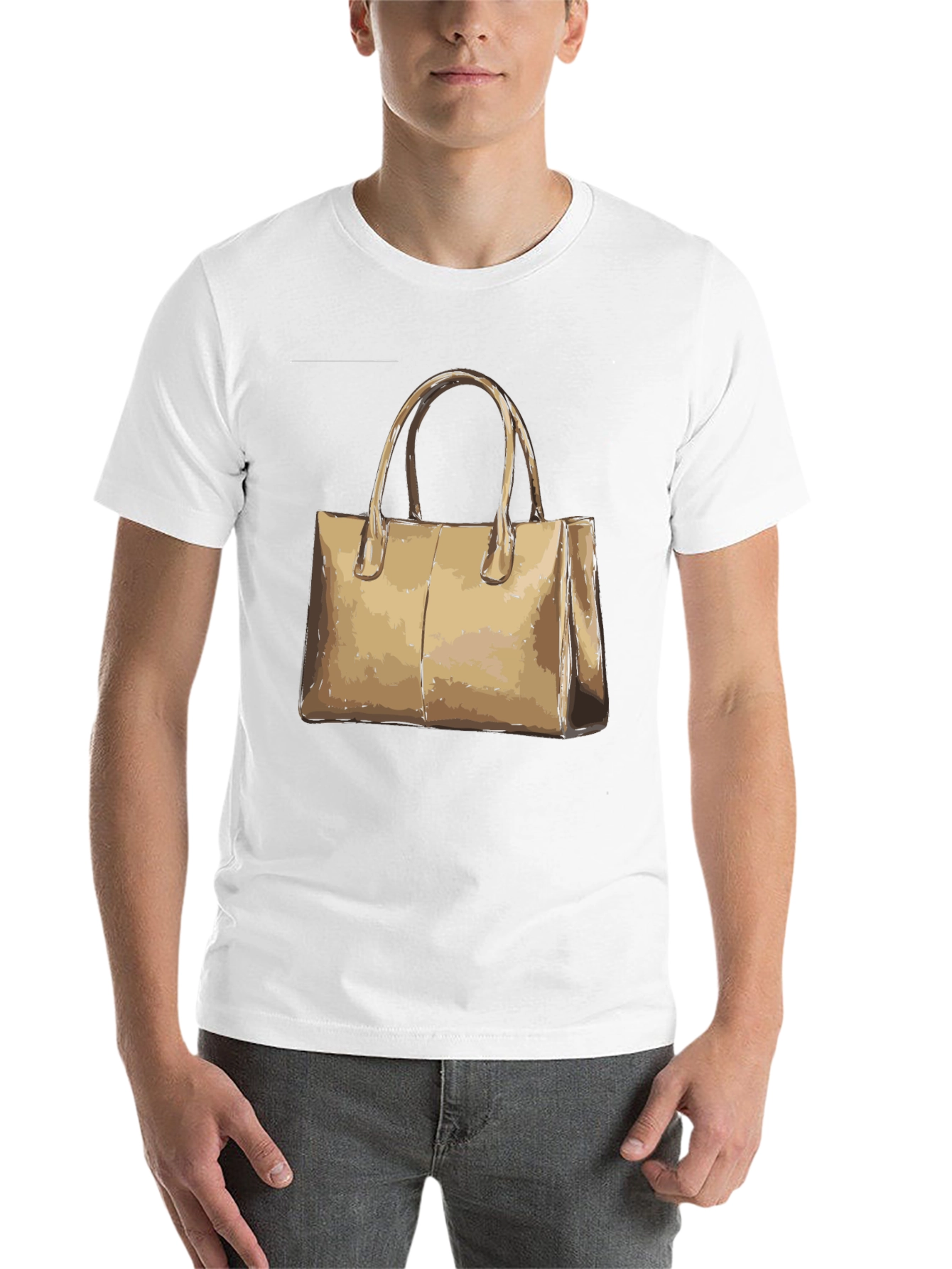 Black Graphic Tee - Handbag Design - Casual Unisex T-Shirt view 14