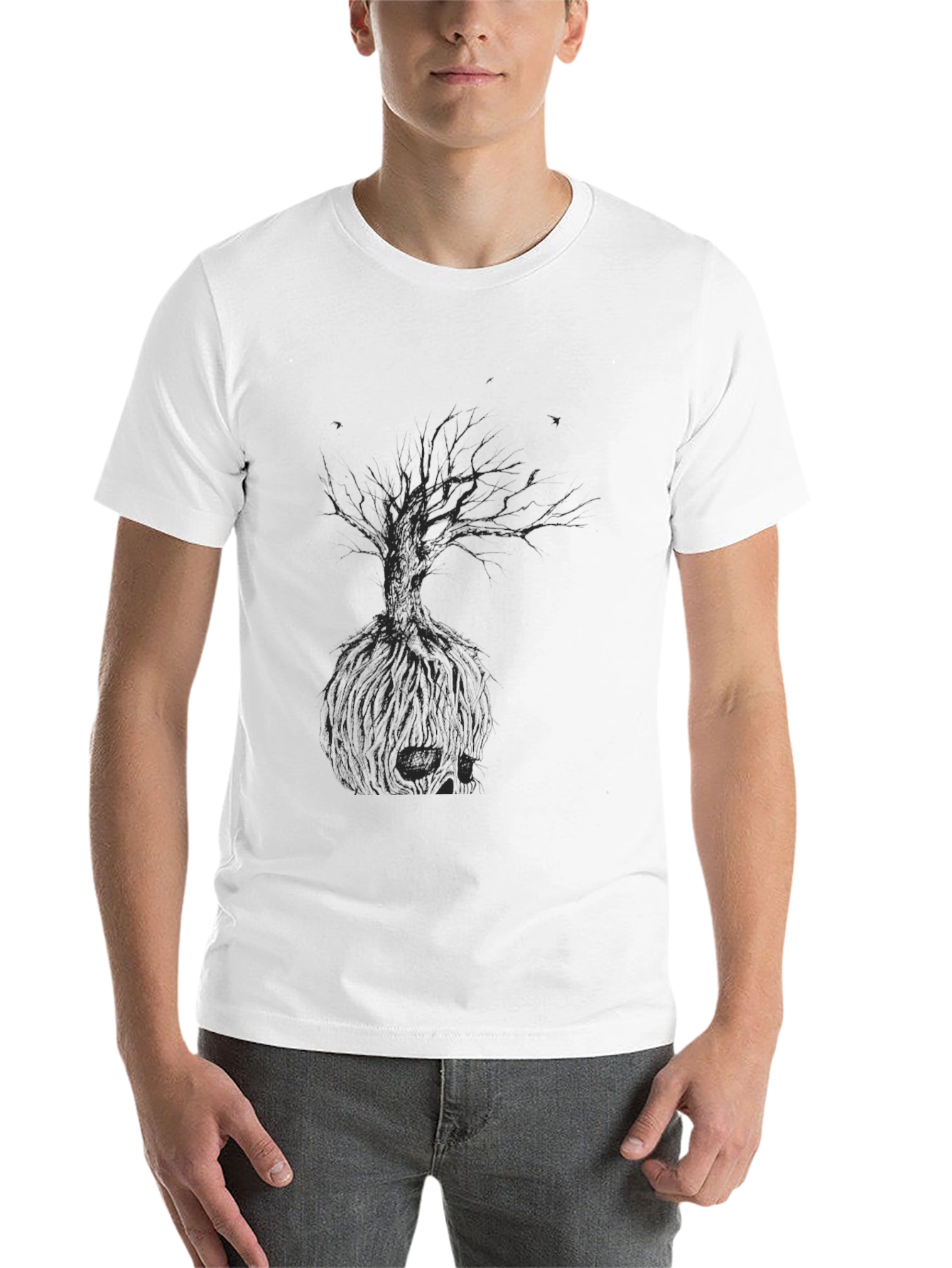 Black Black Tree Graphic Tee - Men's Casual Fit view 14