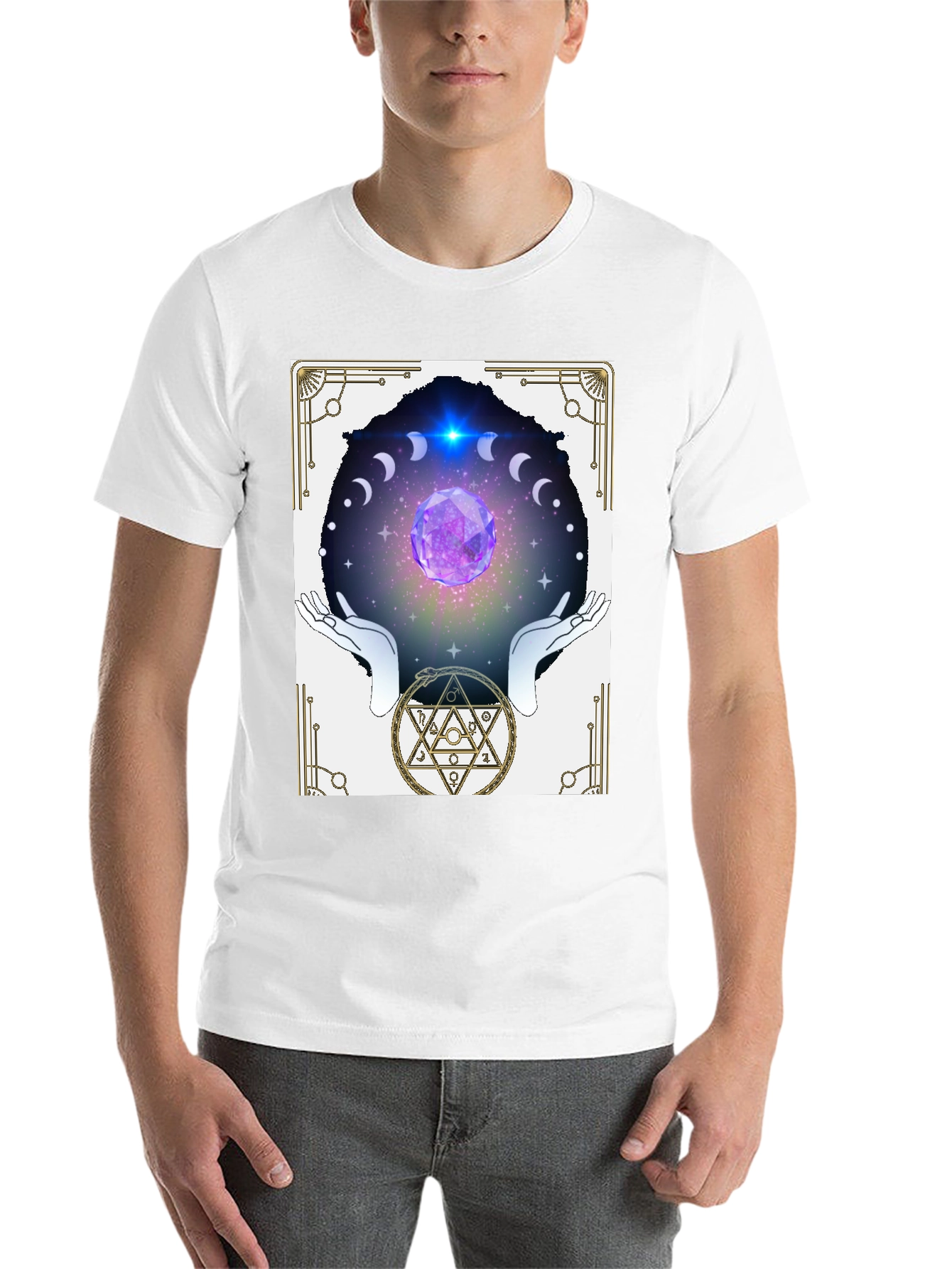 Black Mystic Crystal Ball Graphic Tee view 14