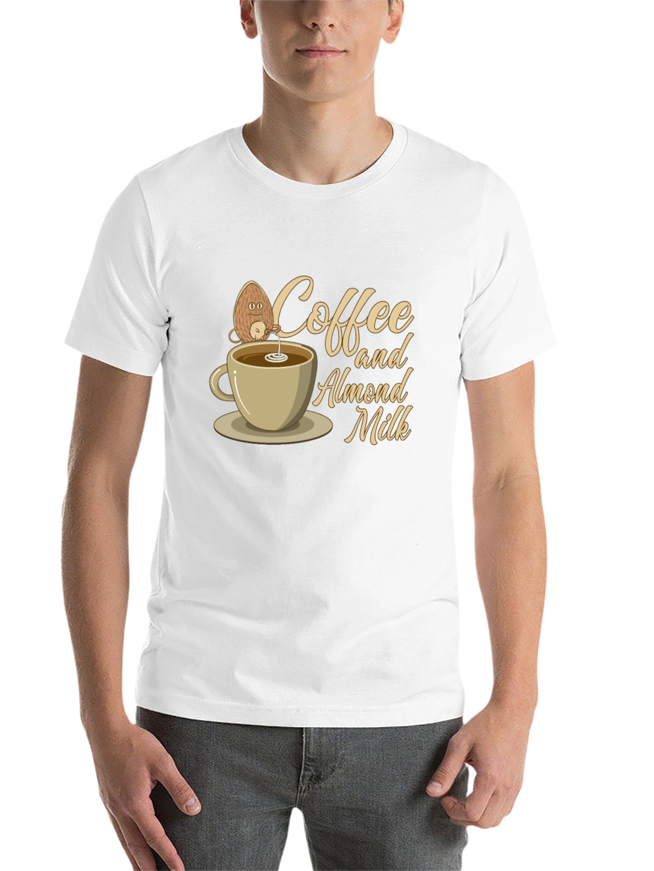 Coffee & Almond Milk Graphic T-Shirt - 14