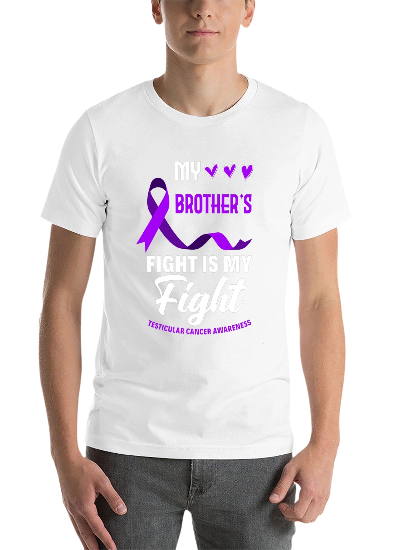 Testicular Cancer Awareness T-Shirt - My Brother's Fight - 14
