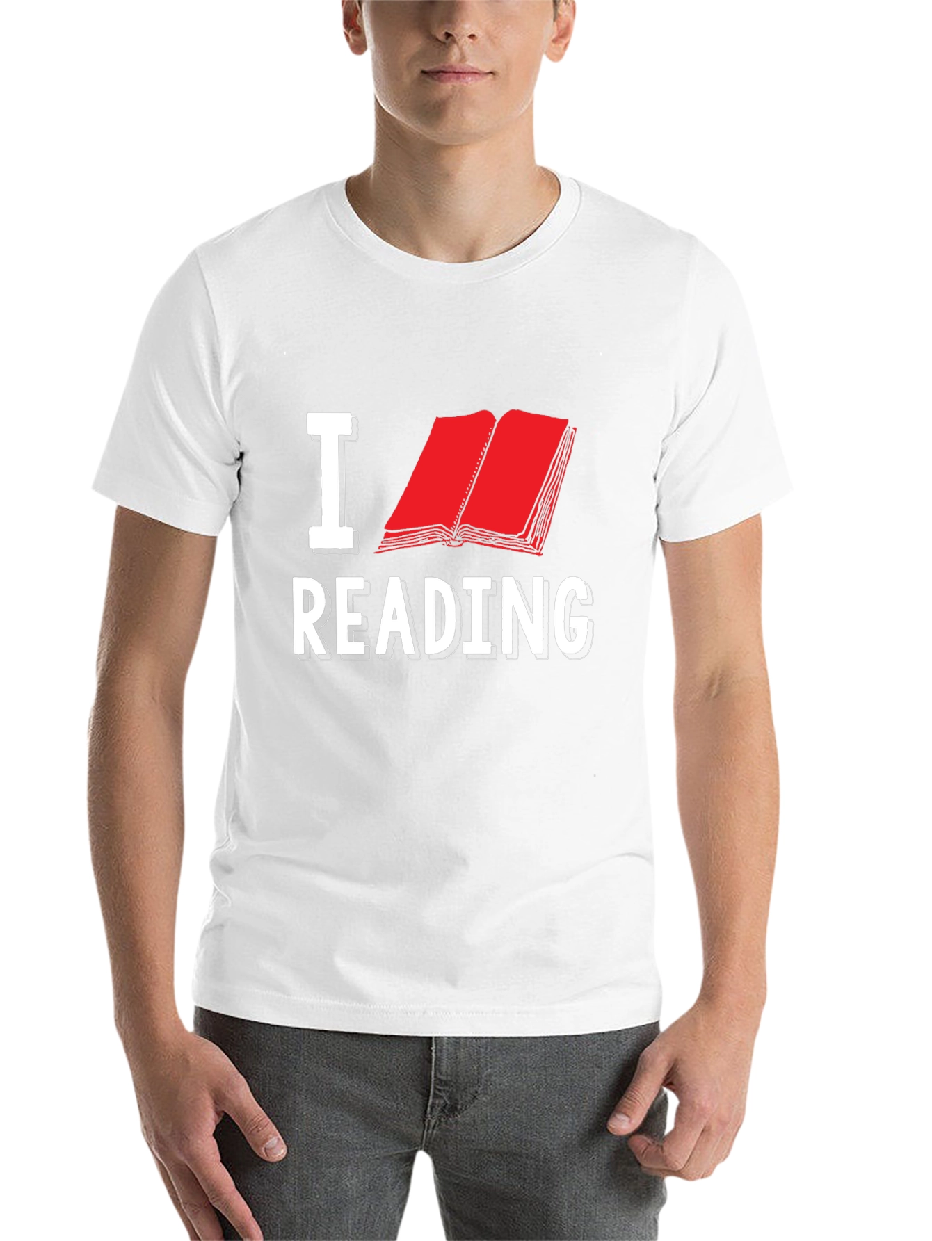 Black I Love Reading T-Shirt view 14