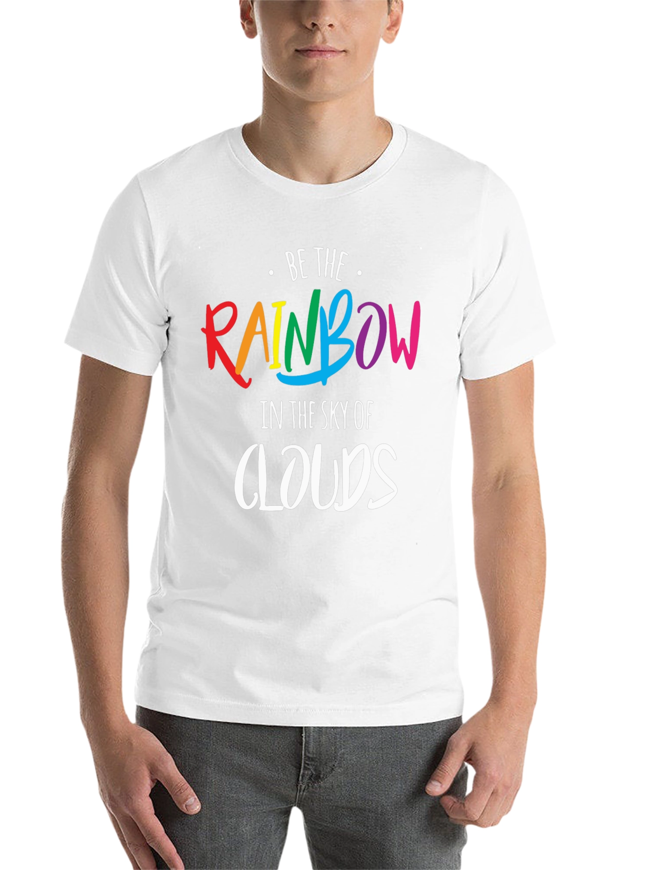 Black Be The Rainbow T-Shirt - Inspirational Pride Tee view 14