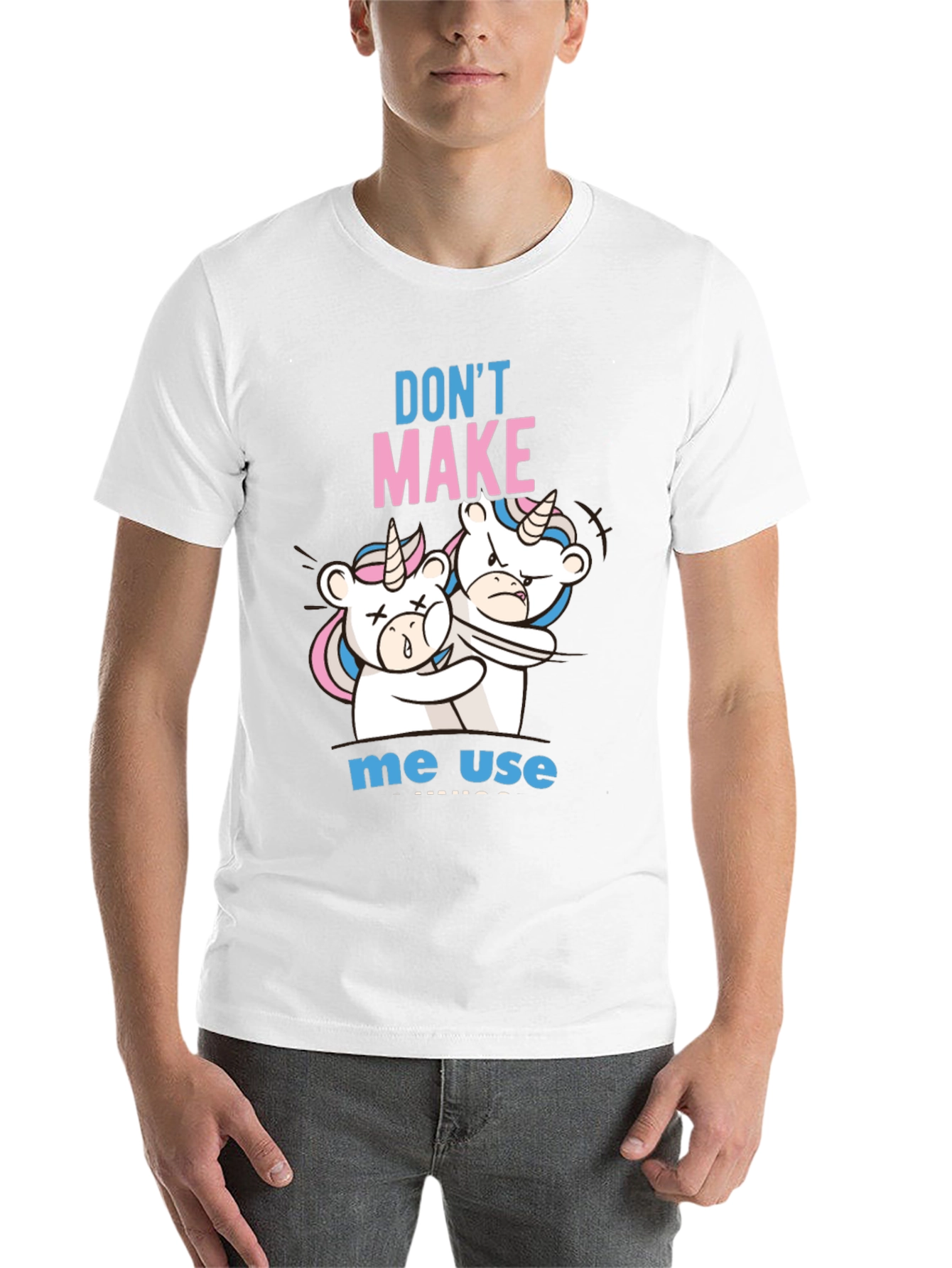 Black Don't Make Me Use Unicorn T-Shirt view 14