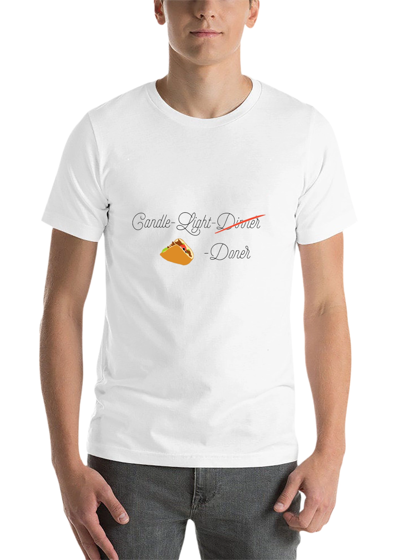Taco Dinner T-Shirt - Candlelight Novelty Tee - 14