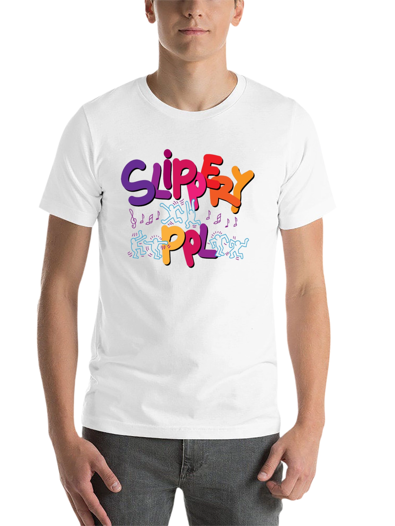 Black Slippery PPL Graphic T-Shirt - Black view 14