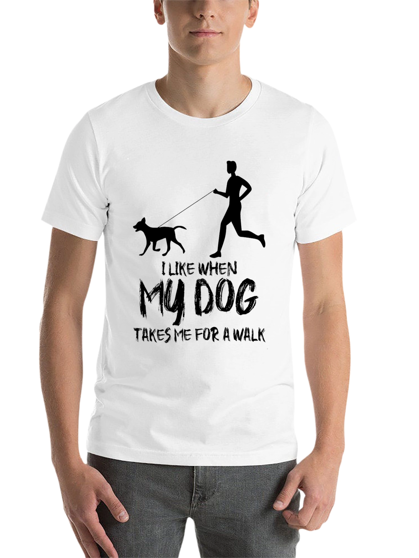 Black Dog Walk T-Shirt - Men's Graphic Tee view 14
