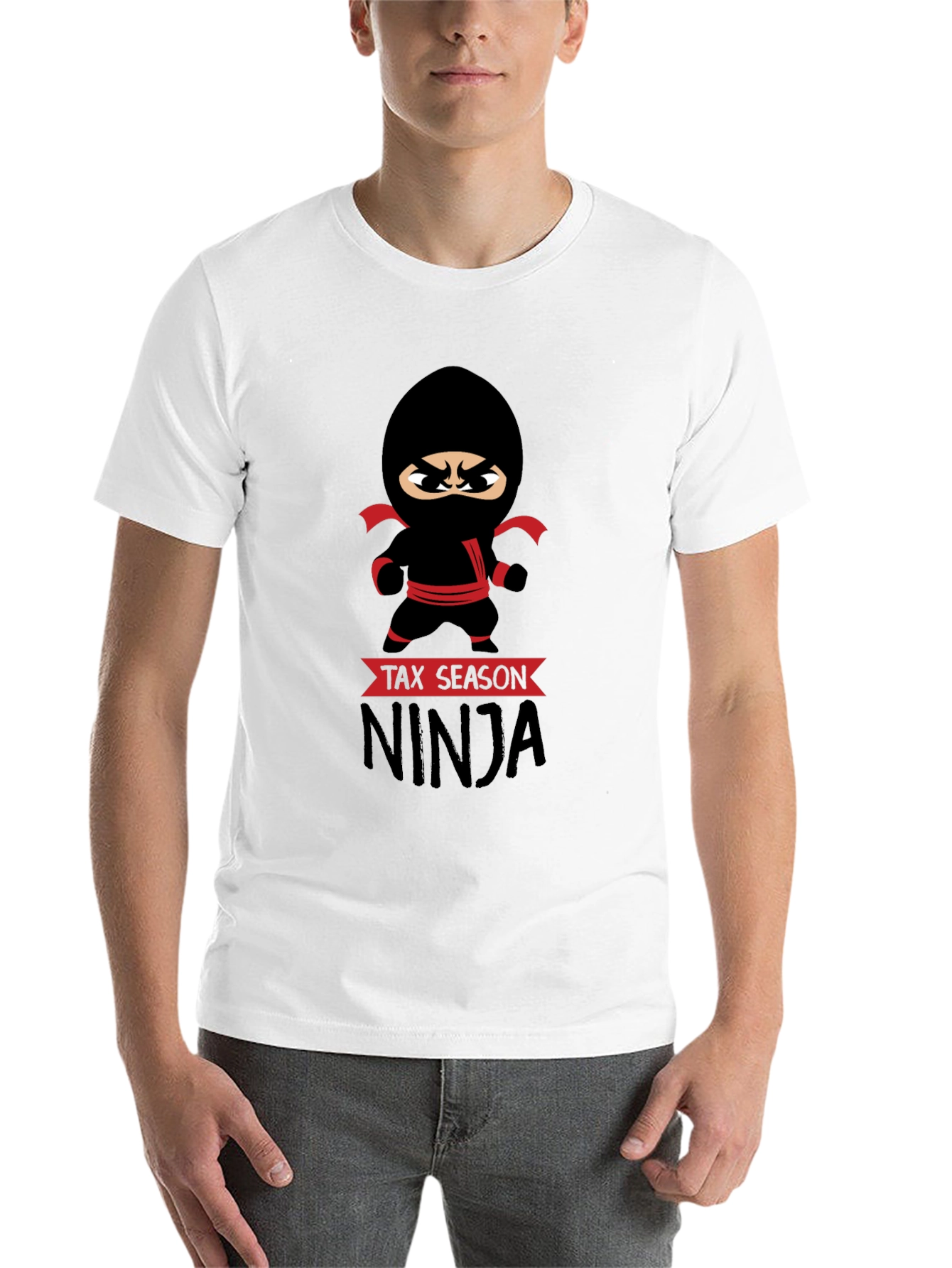 Black Tax Season Ninja Graphic T-Shirt view 14