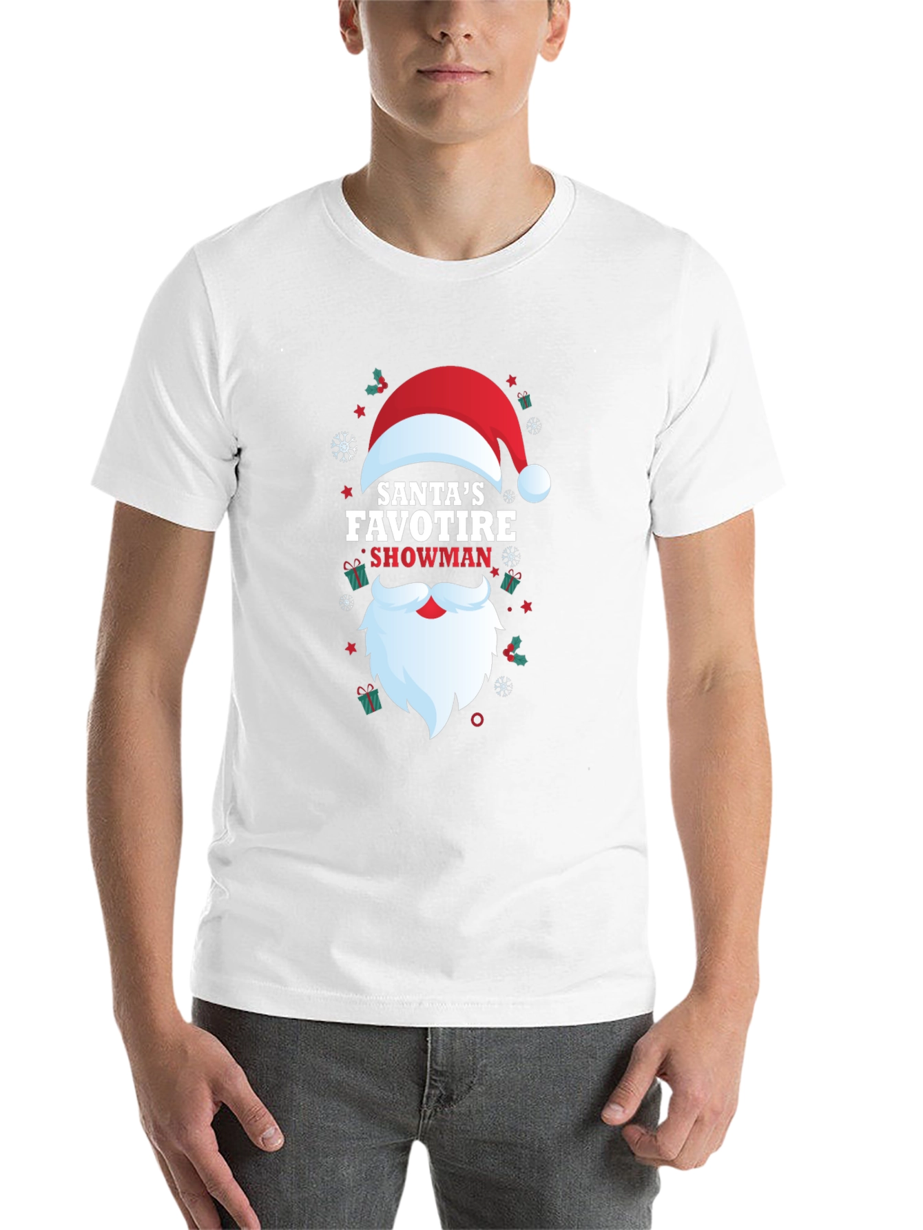 Black Santa's Favotire Showman Christmas T-Shirt view 14