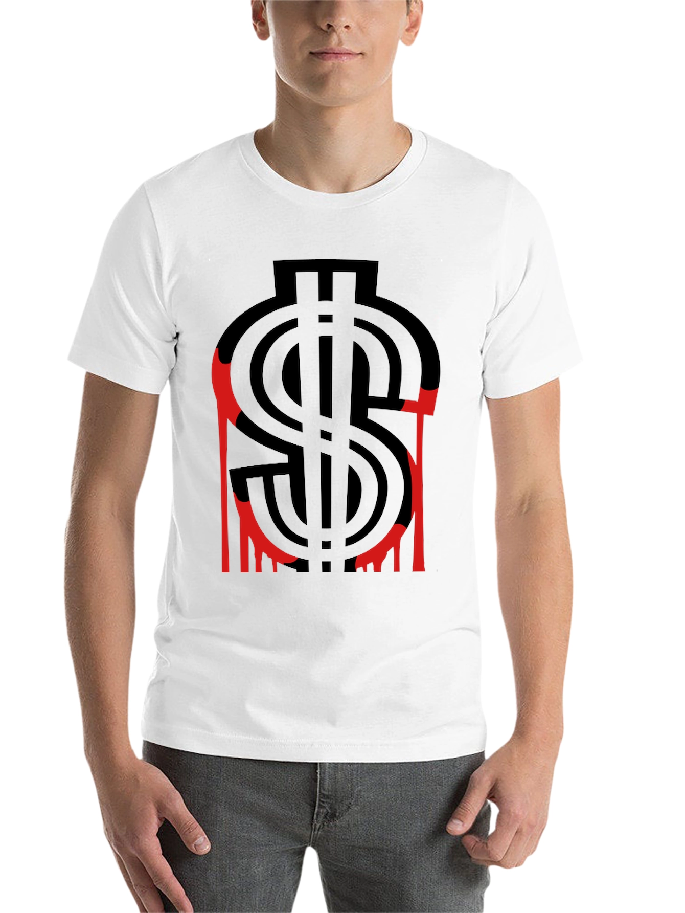 Black Bloody Money Graphic T-Shirt - Black view 14