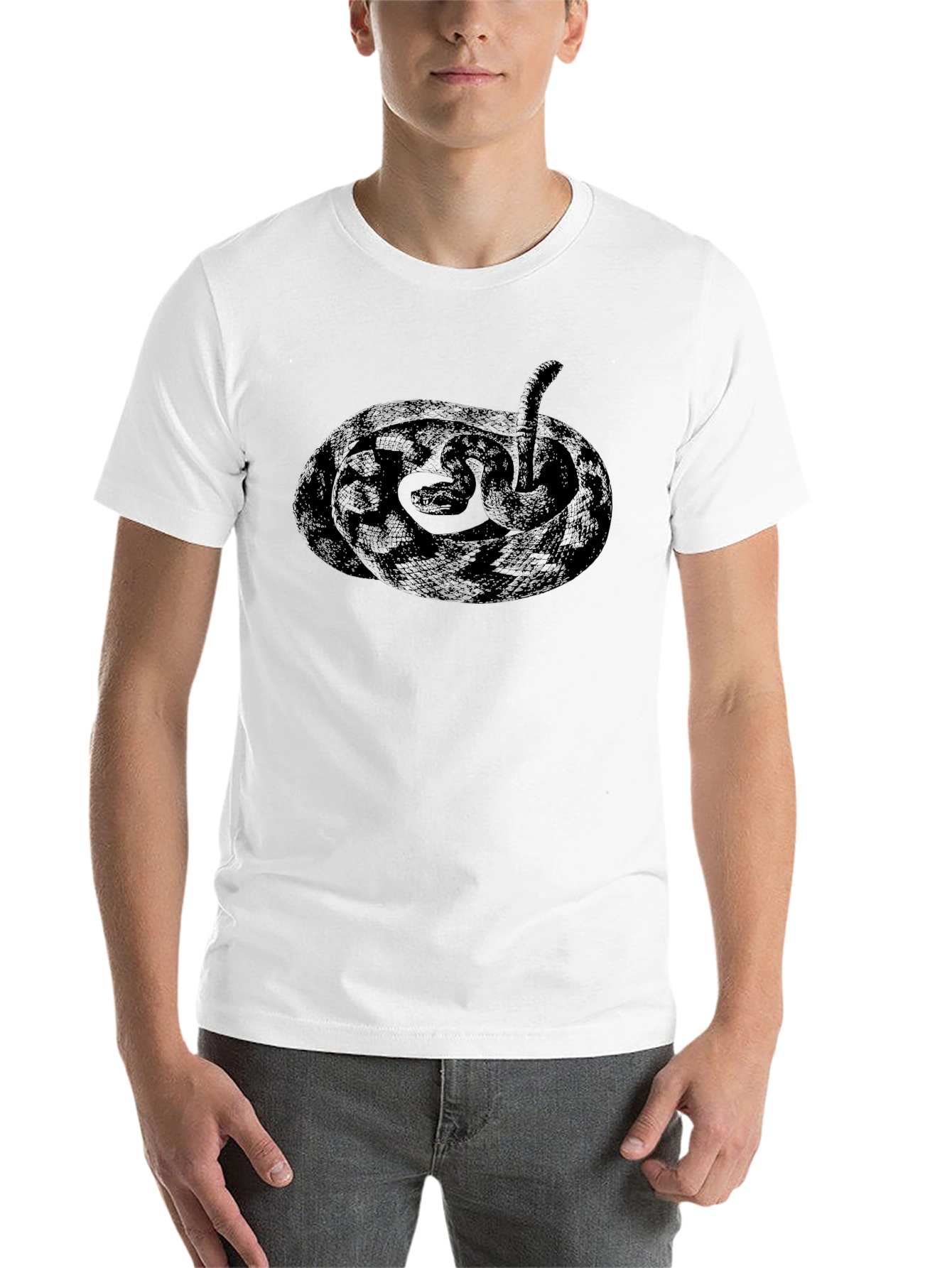 Black Snake Graphic Tee - Cool Design, Soft Cotton view 14
