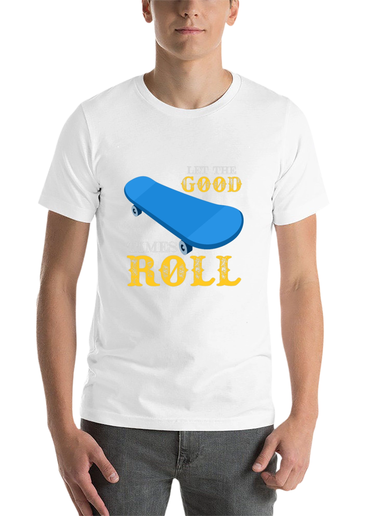 Black Skateboard T-Shirt - Let the Good Times Roll view 14