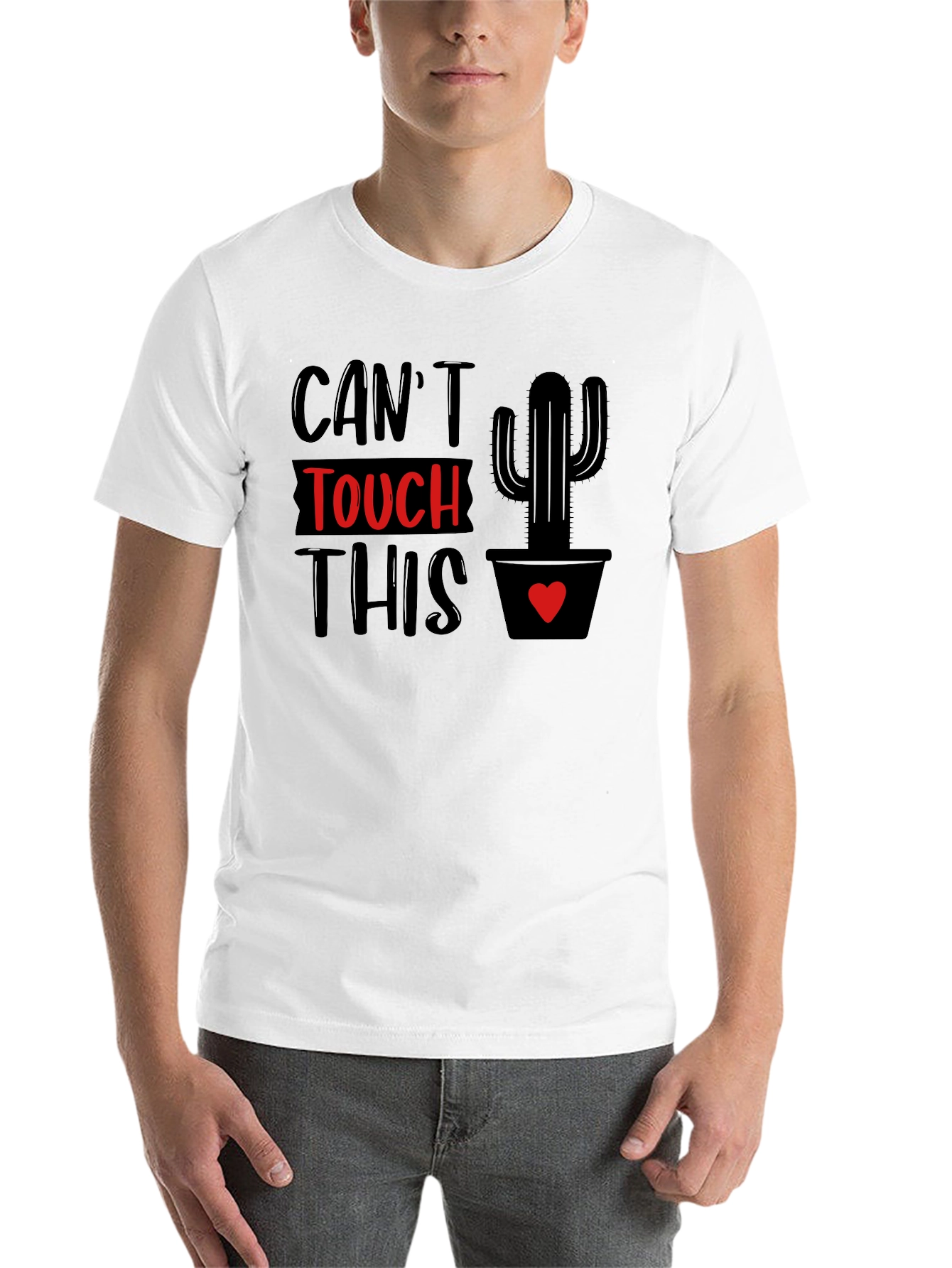 Black Can't Touch This Cactus Graphic Tee view 14
