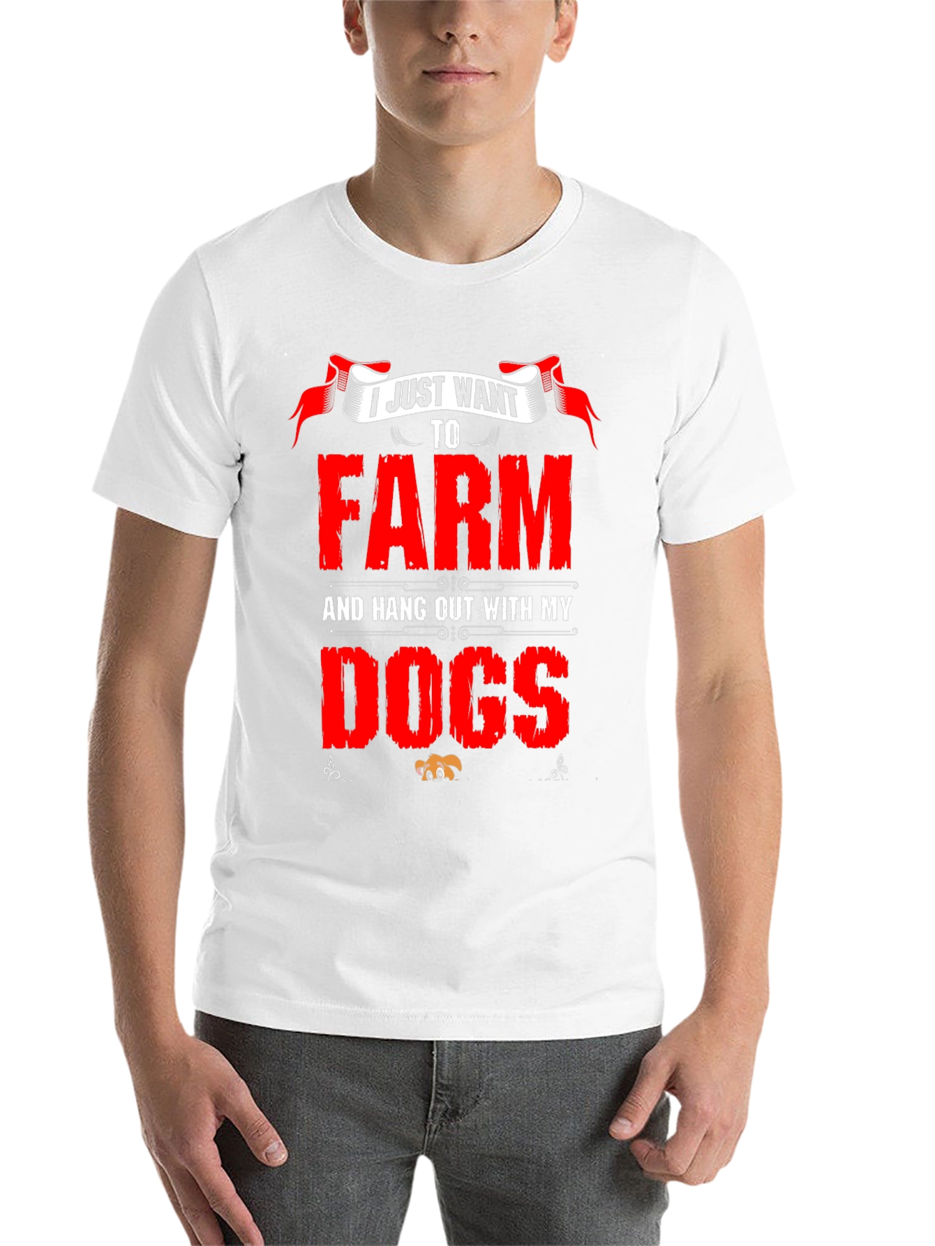 Black I Just Want To Farm And Hang Out With My Dogs T-Shirt view 14