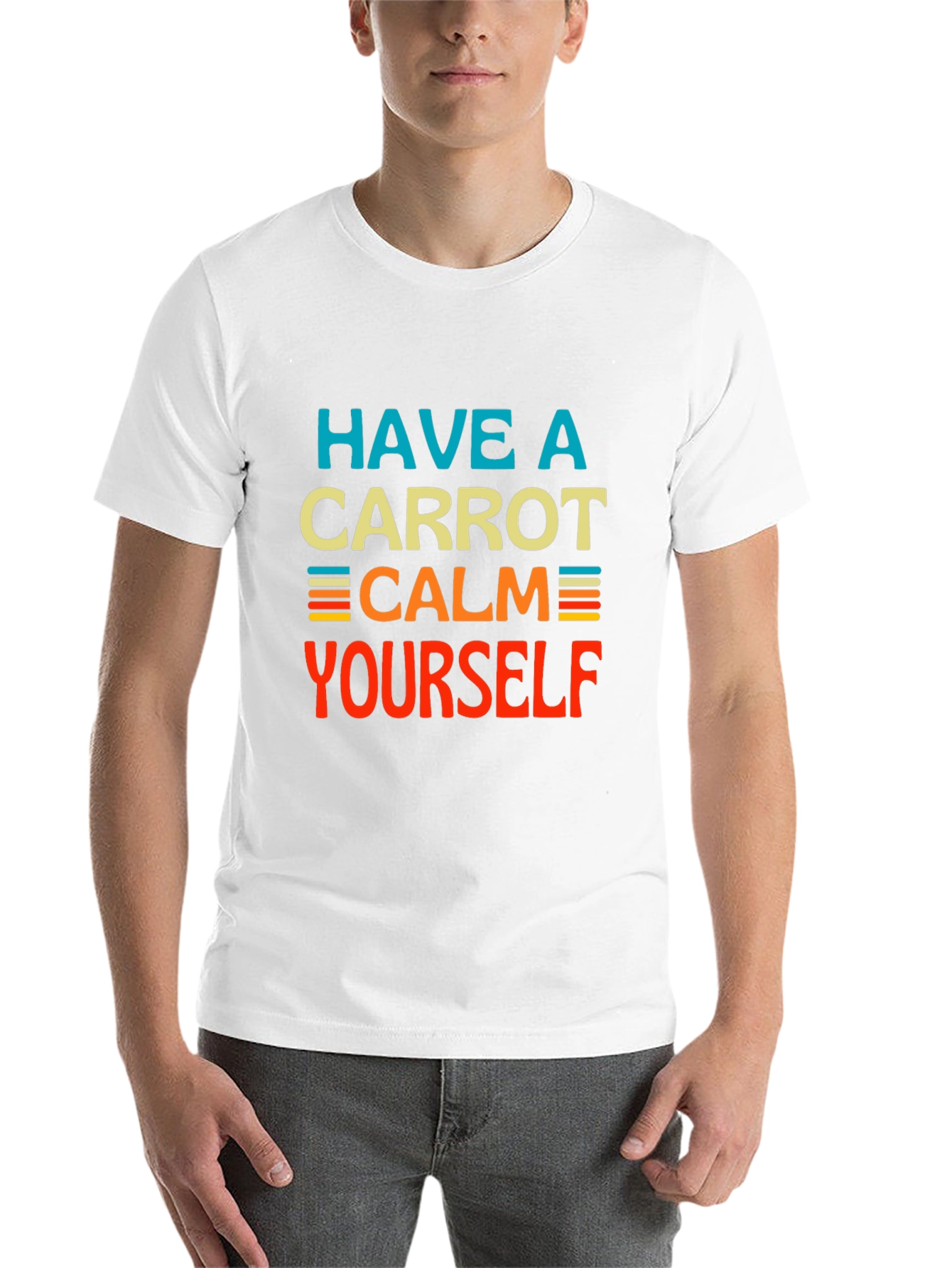 Black Have a Carrot Calm Yourself - Graphic T-Shirt view 14