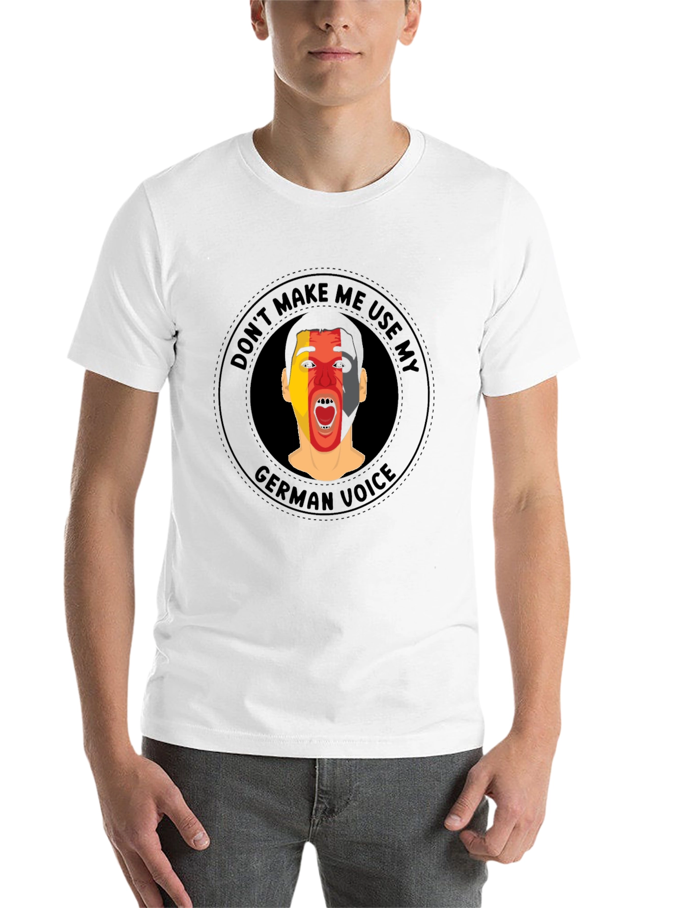 Black Don't Make Me Use My German Voice T-Shirt view 14
