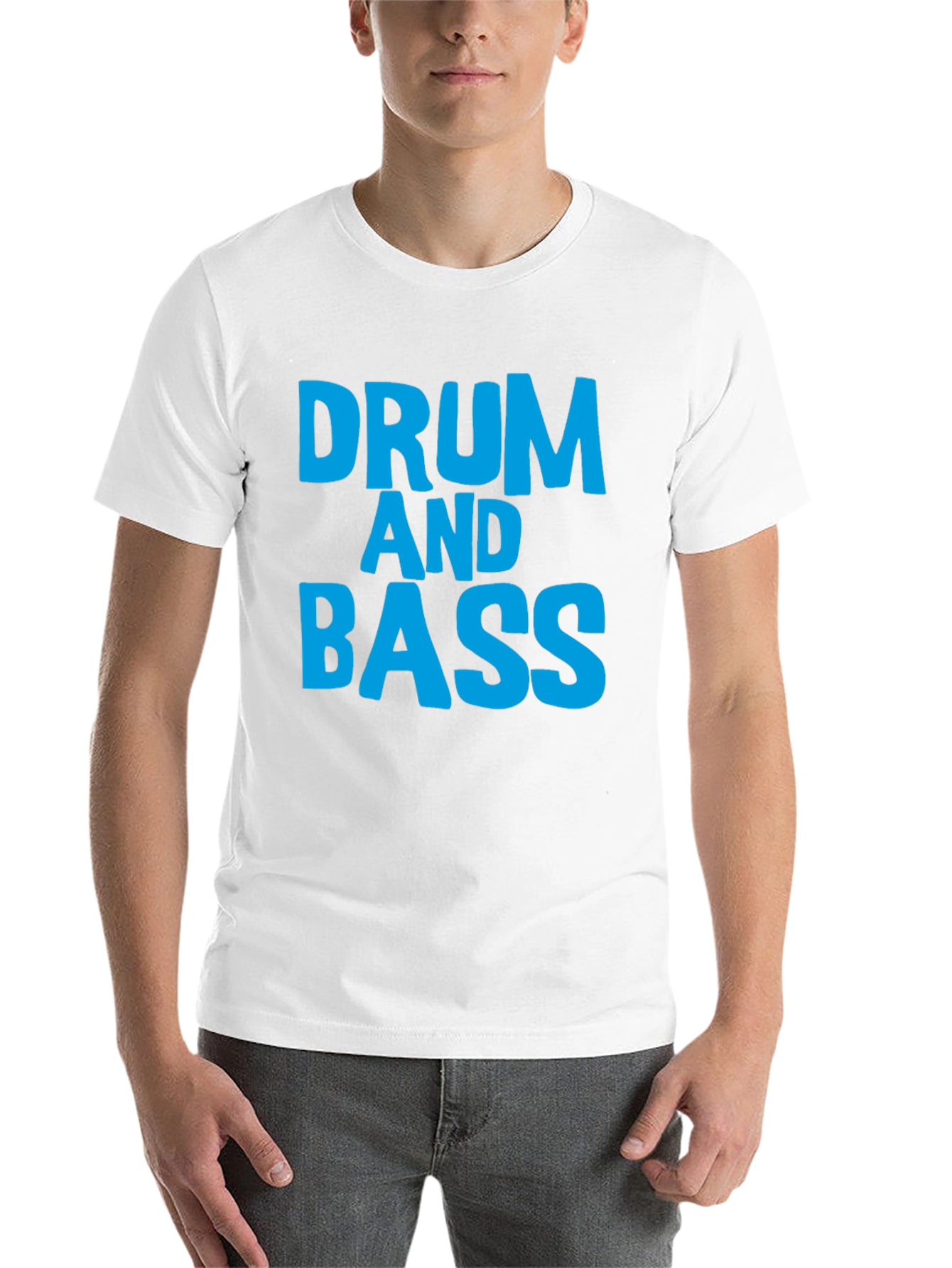 Black Drum and Bass T-Shirt Black Cotton Music Tee view 14