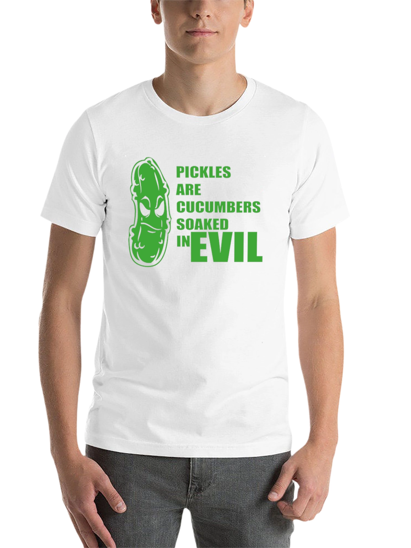 Black Pickles Are Cucumbers Soaked In Evil T-Shirt view 14