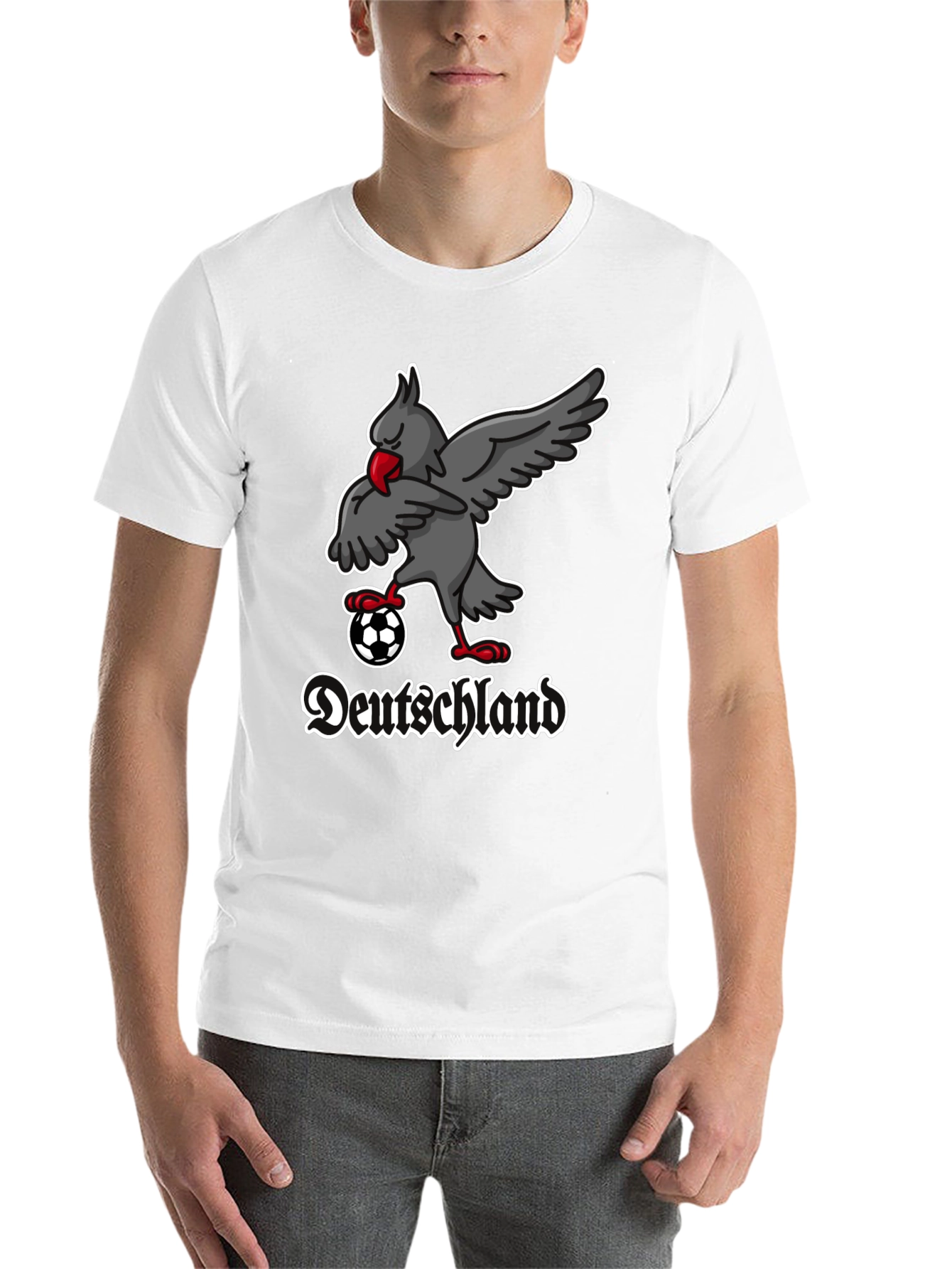 Black Germany Soccer Raven T-Shirt view 14