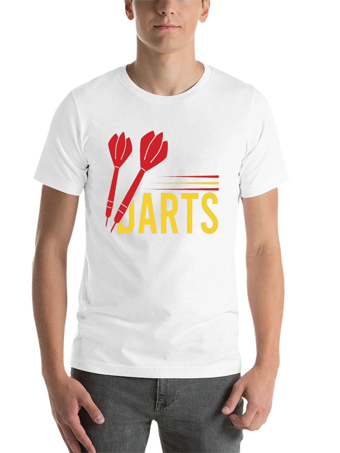 Black Darts Graphic T-Shirt - Fun Casual Wear view 14