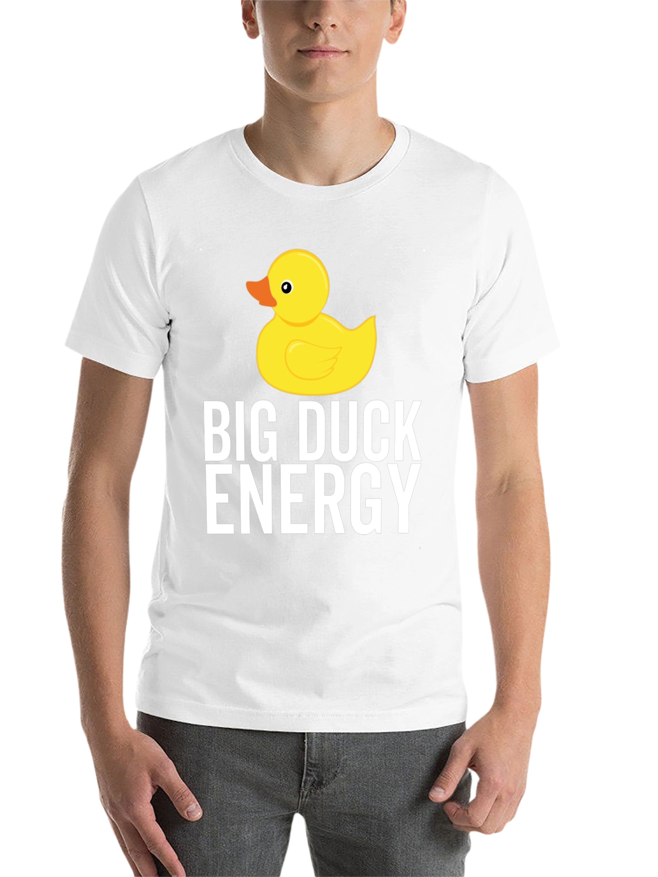 Black Big Duck Energy T-Shirt - Funny & Stylish Tee view 14