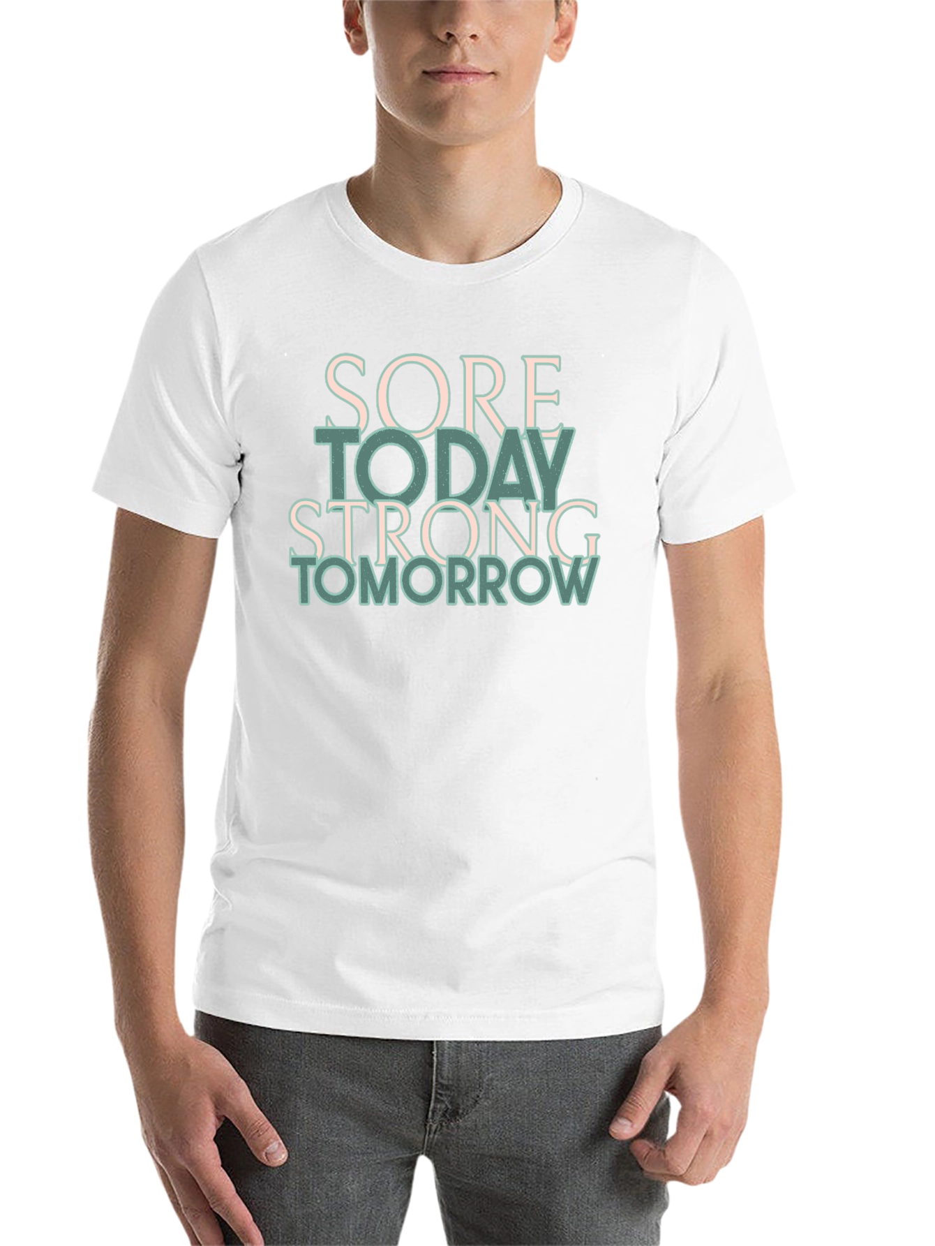 Black Sore Today Strong Tomorrow Black T-Shirt view 14