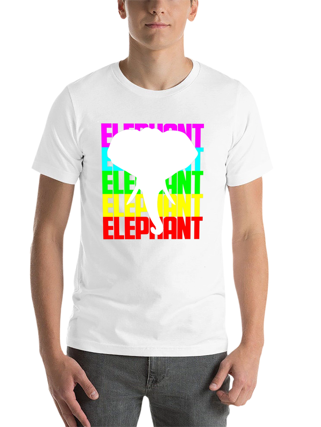Black Elephant Graphic Tee - Colorful Design view 14