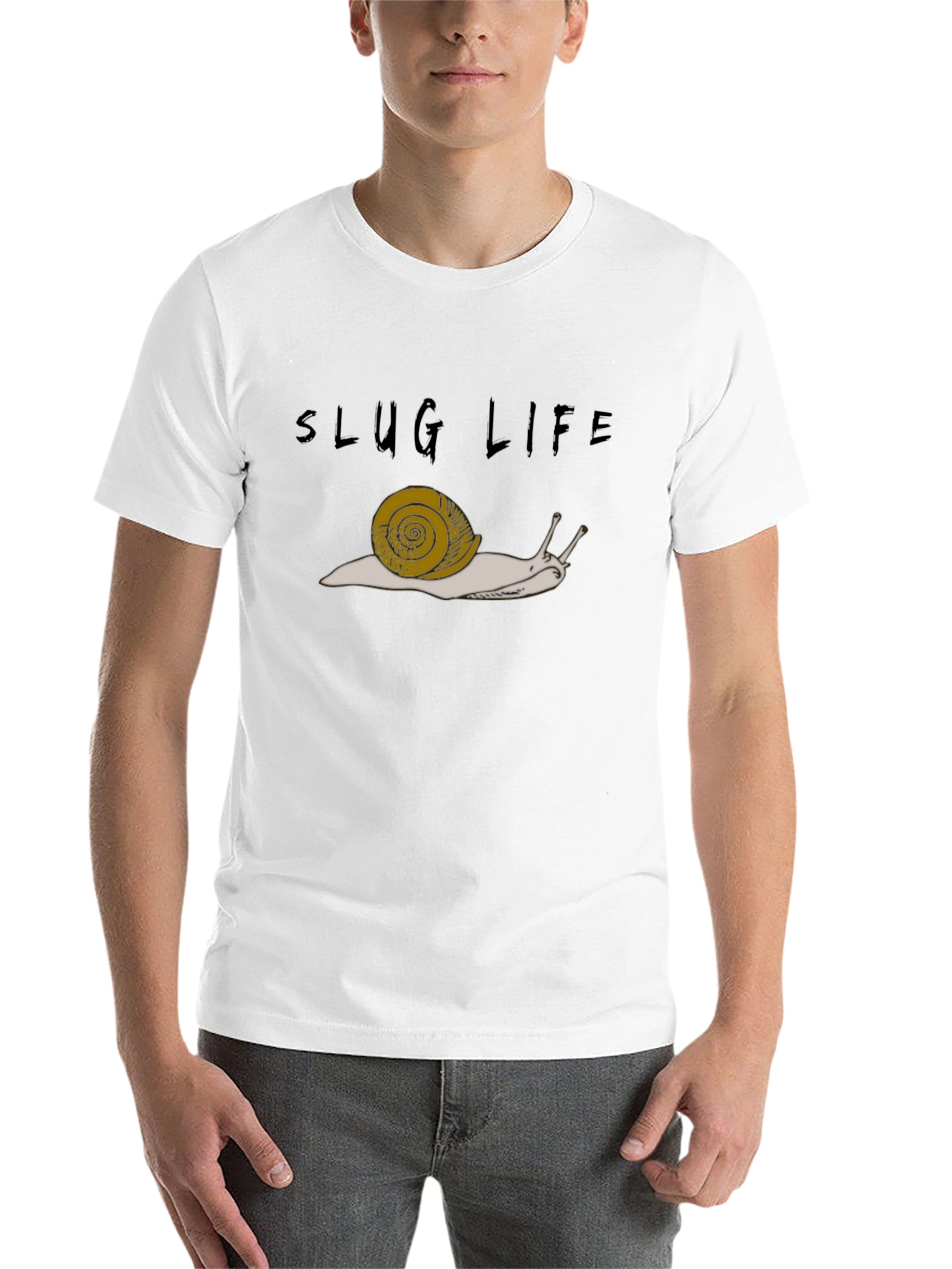 Black Slug Life Graphic Tee - Black Casual T-Shirt view 14