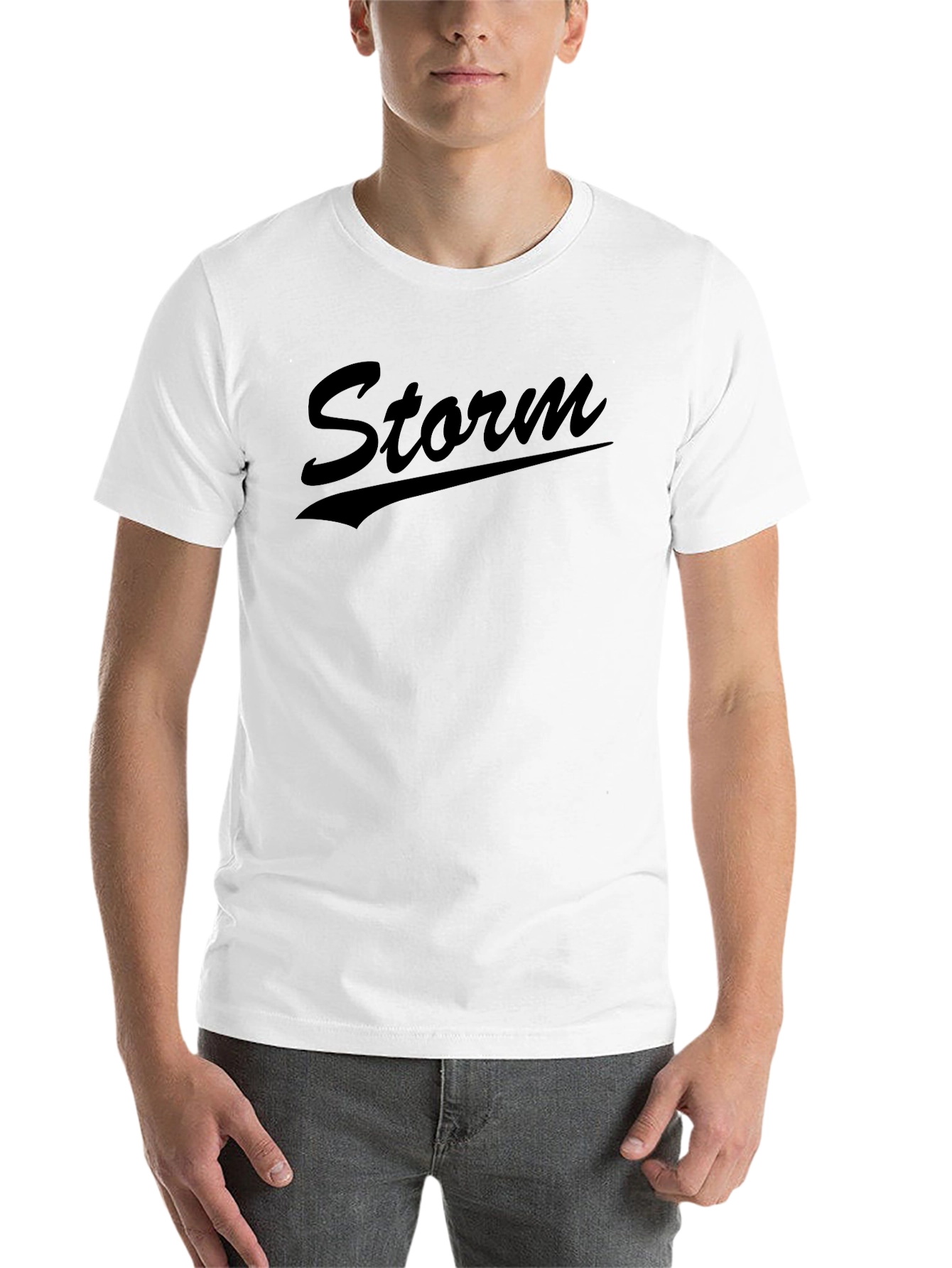 Black Storm Graphic T-Shirt - Soft Cotton Blend view 14