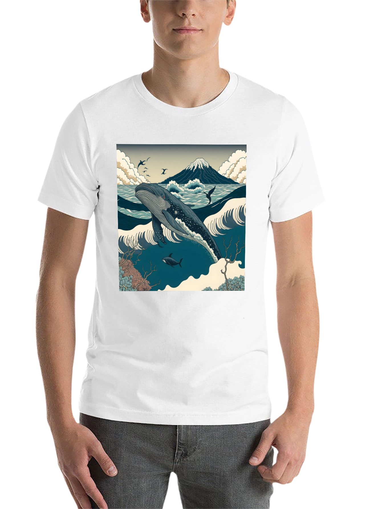 Whale Print T-Shirt - 14