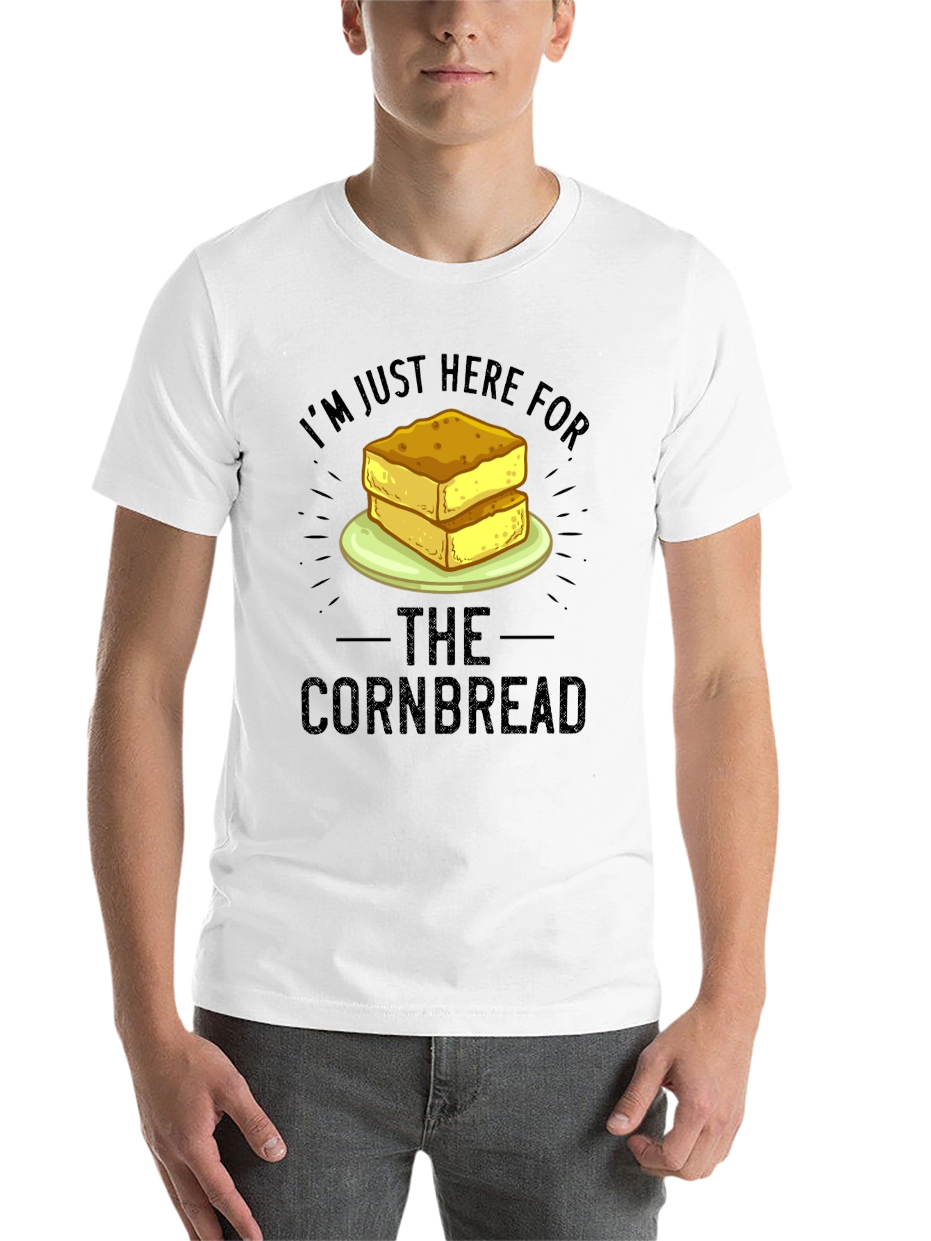 Black Cornbread Lover T-Shirt - Funny Foodie Tee view 14